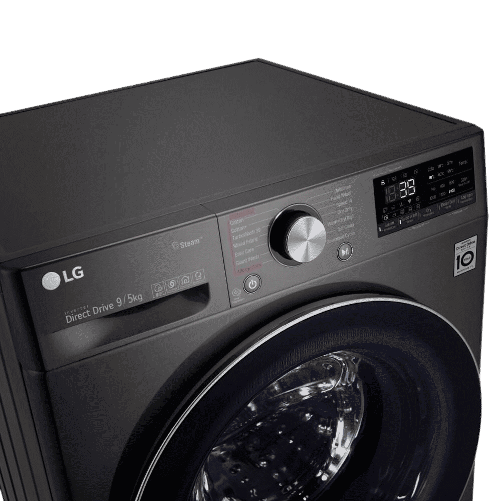 LG 9/5 kg 5 Star Fully Automatic Front Load Washer Dryer(FHD0905STB.ABLQEIL, In-built Heater, Black)_17