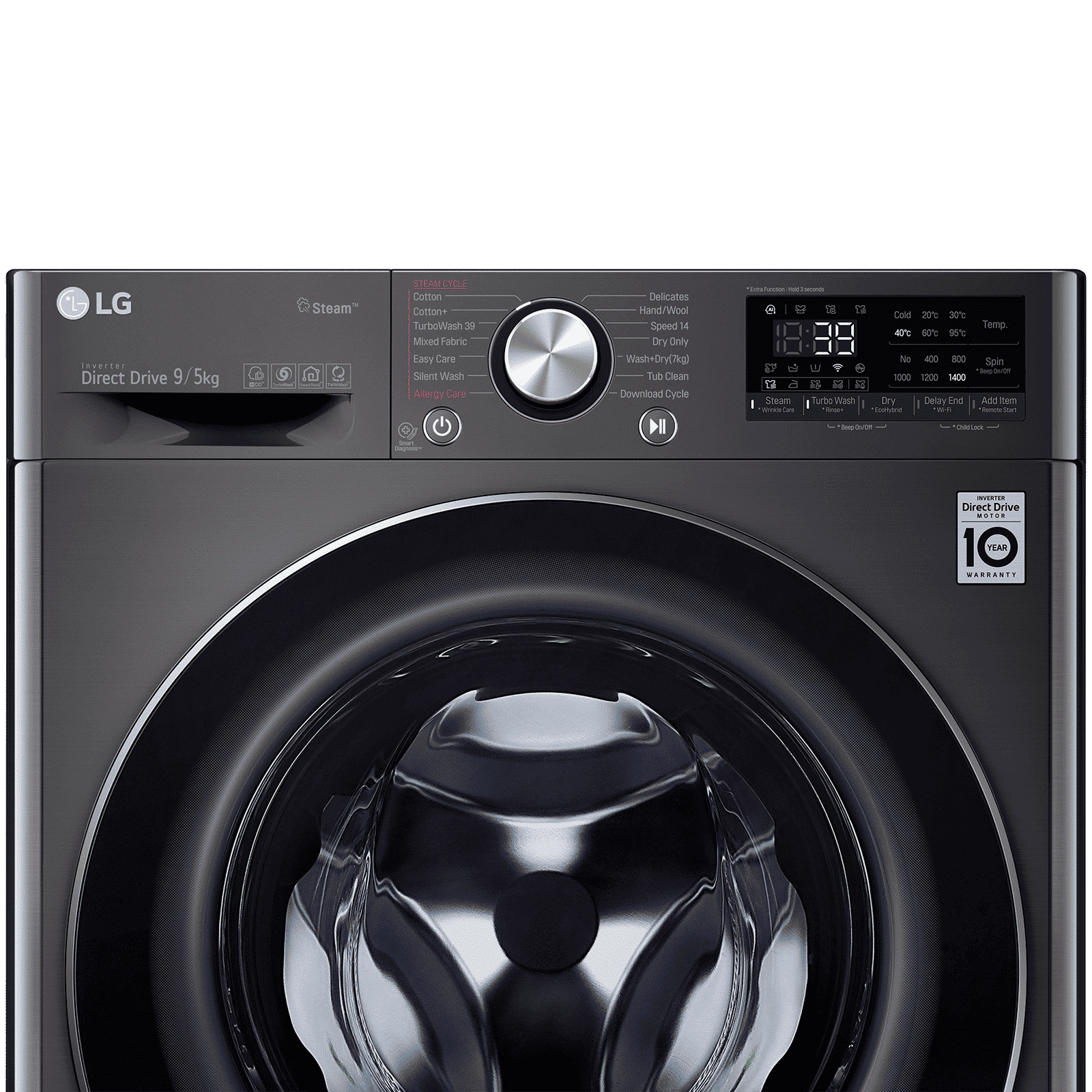 LG 9/5 kg 5 Star Fully Automatic Front Load Washer Dryer(FHD0905STB.ABLQEIL, In-built Heater, Black) LG 9/5 kg 5 Star Fully Automatic Front Load Washer Dryer(FHD0905STB.ABLQEIL, In-built Heater, Black)_4