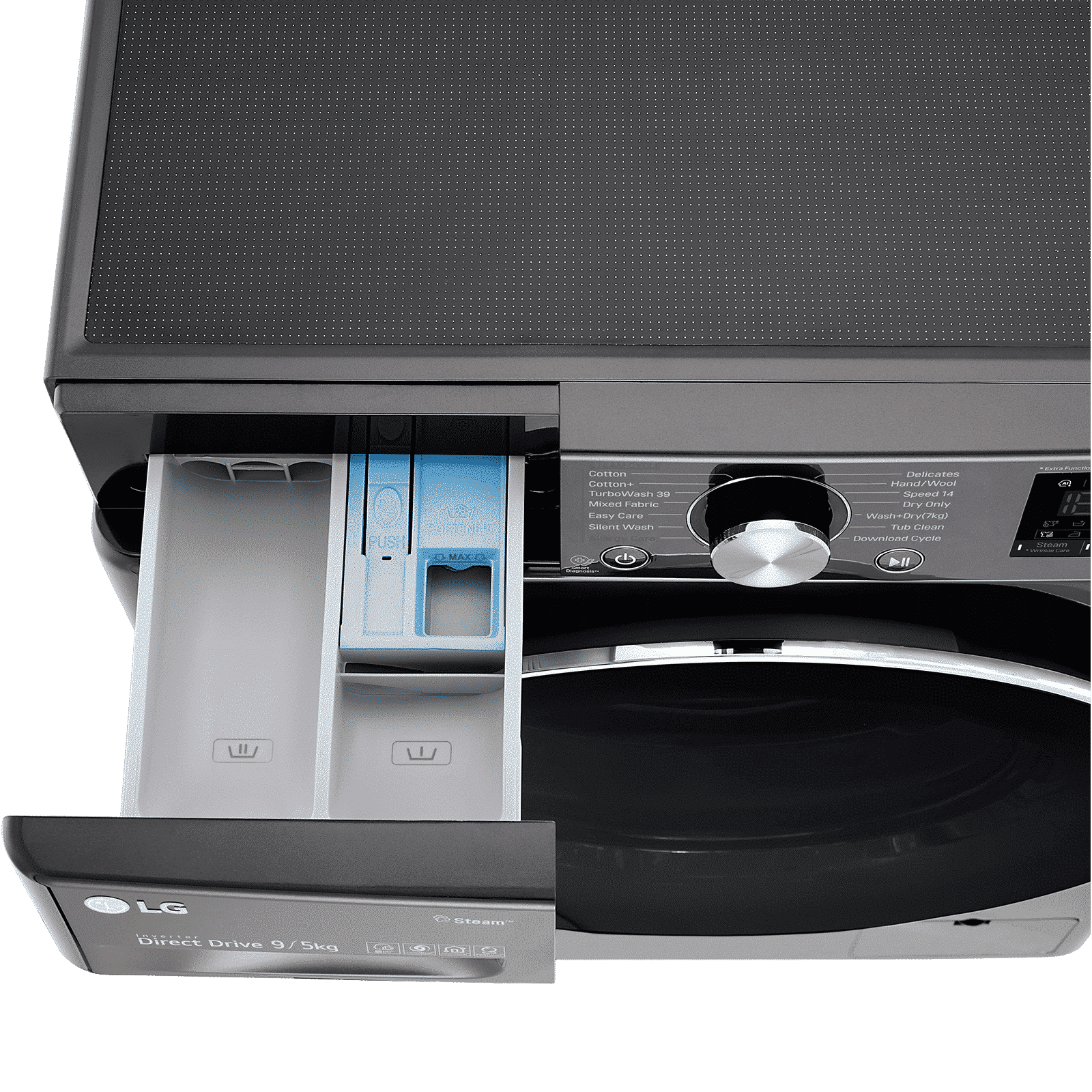 LG 9/5 kg 5 Star Fully Automatic Front Load Washer Dryer(FHD0905STB.ABLQEIL, In-built Heater, Black)_9