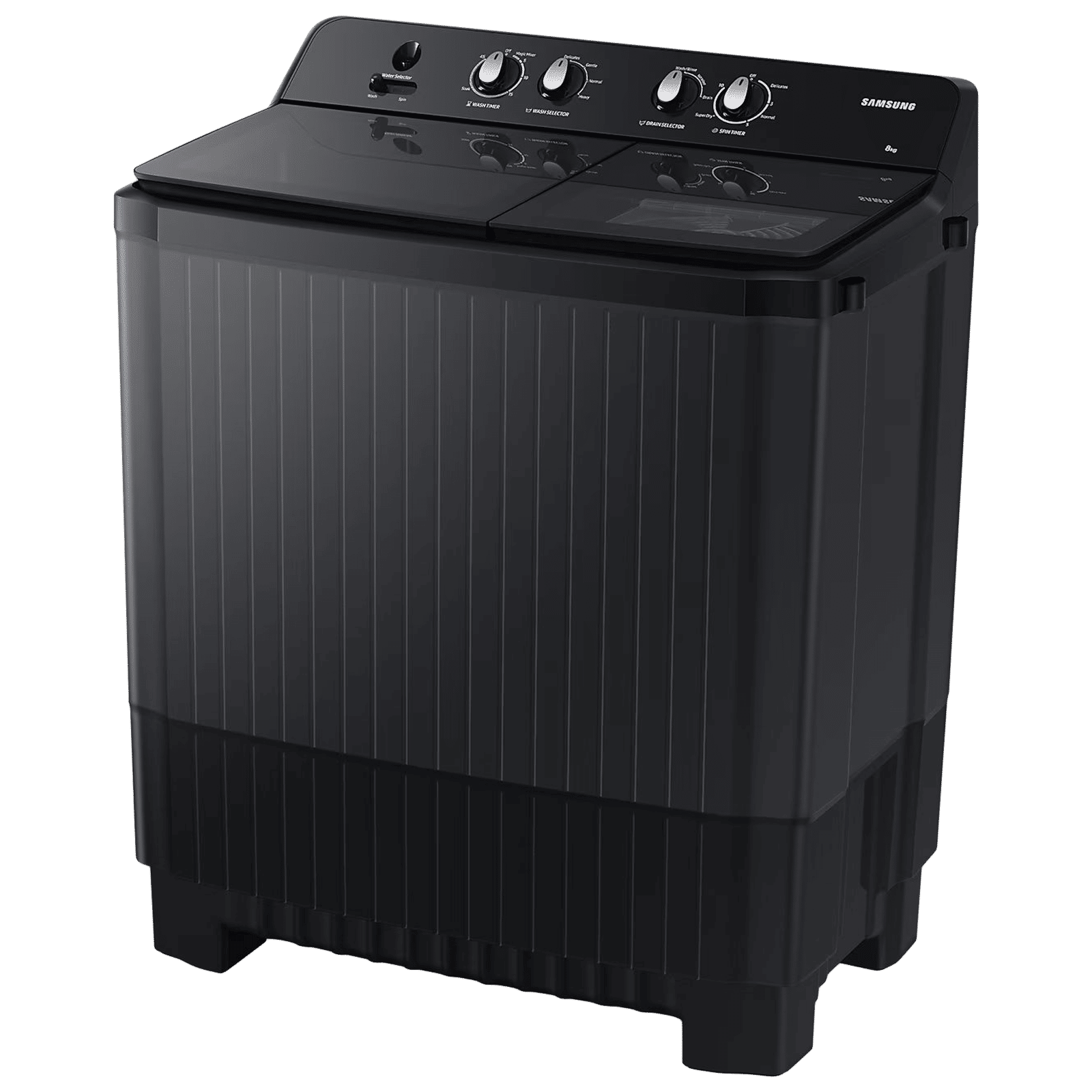 SAMSUNG 8 kg 5 Star Semi Automatic Washing Machine with Hexa Storm Pulsator (WT80B3560GB/TL, Dark Gray)_6