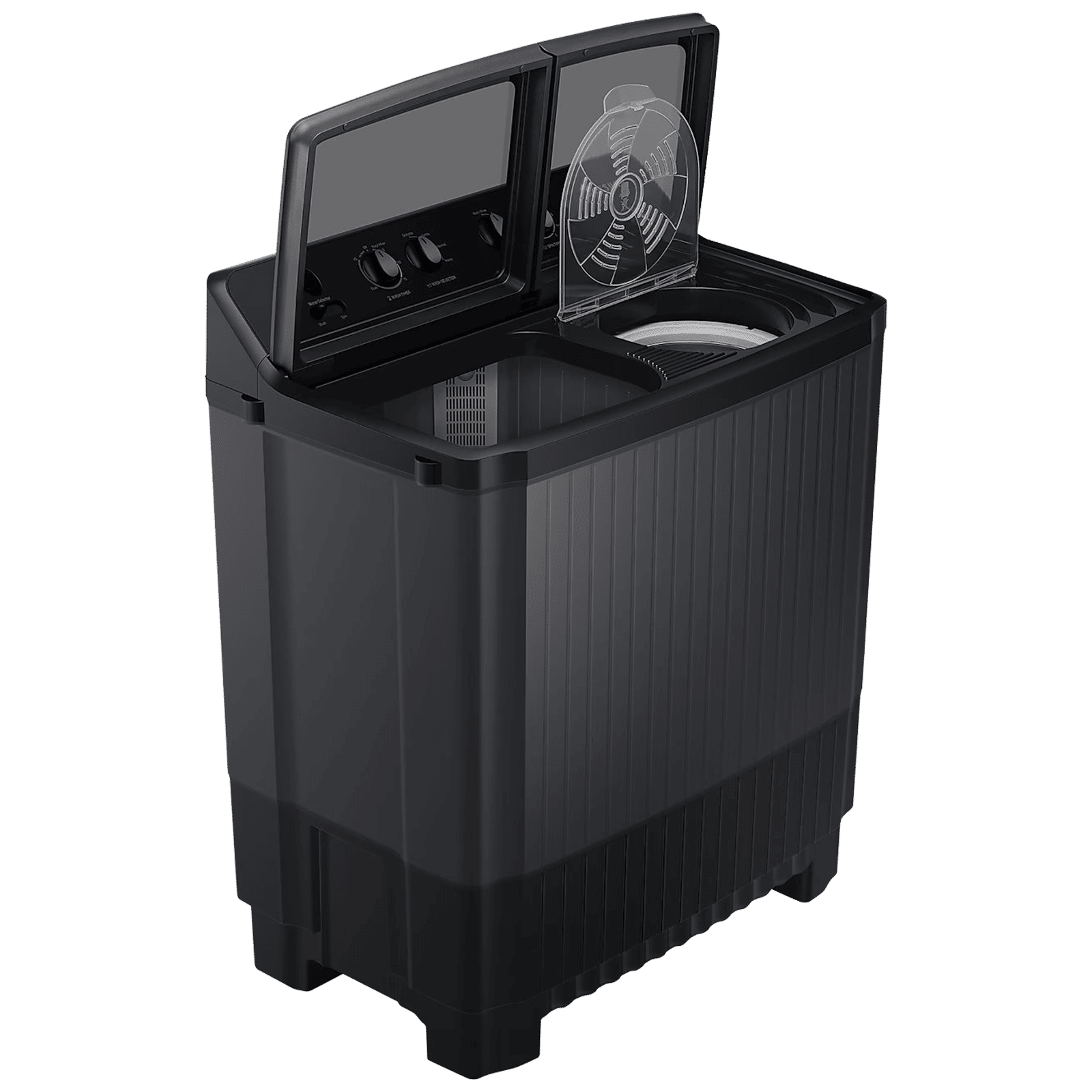 SAMSUNG 8 kg 5 Star Semi Automatic Washing Machine with Hexa Storm Pulsator (WT80B3560GB/TL, Dark Gray)_7