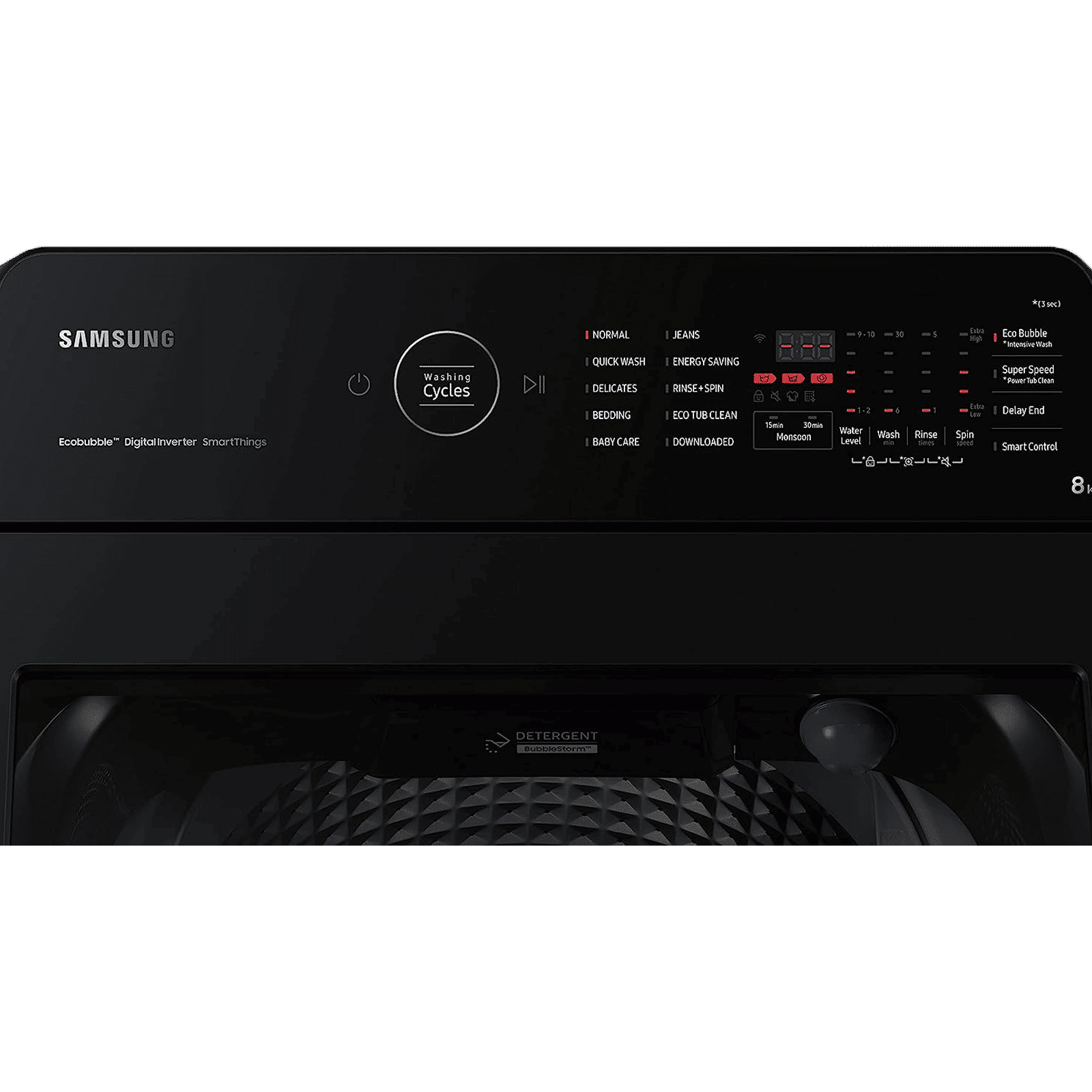 SAMSUNG 8 kg 5 Star Inverter Fully Automatic Top Load Washing Machine (WA80BG4546BRTL, Diamond Drum, Rose Brown)_2