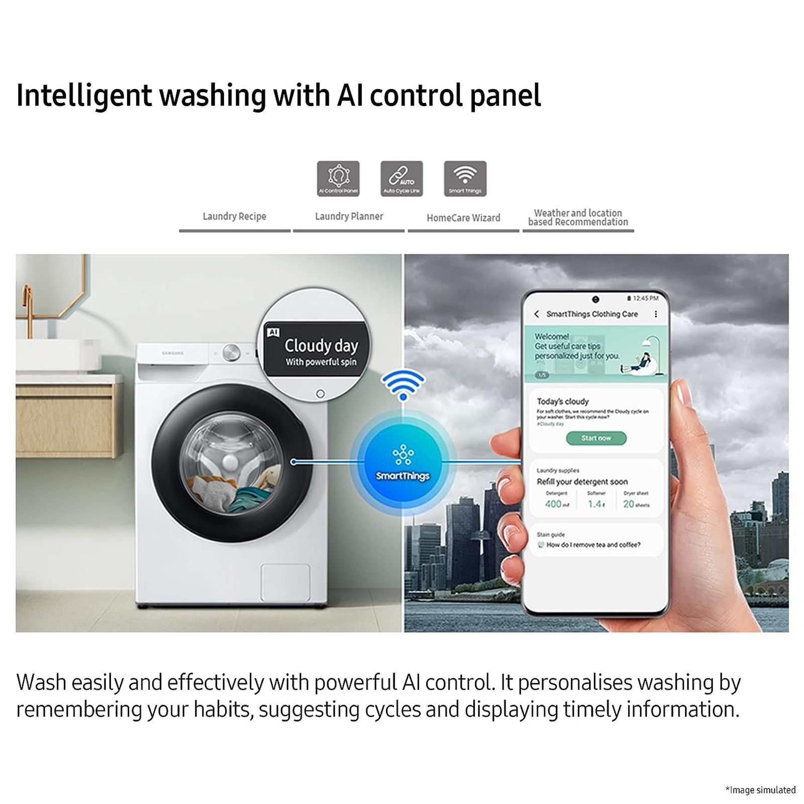 SAMSUNG 8 kg 5 Star Inverter Fully Automatic Front Load Washing Machine (WW80T604DLB1TL, Built-in Heater, Black Caviar)_16