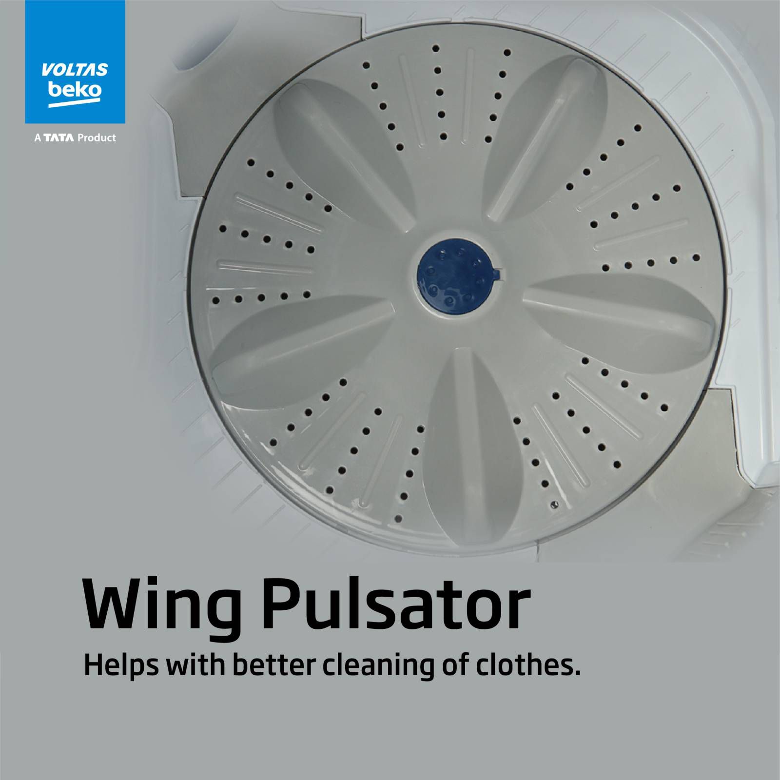 VOLTAS beko 8 kg Semi Automatic Washing Machine with Water Level Adjuster (WTT80DBLTF, Blue)_10