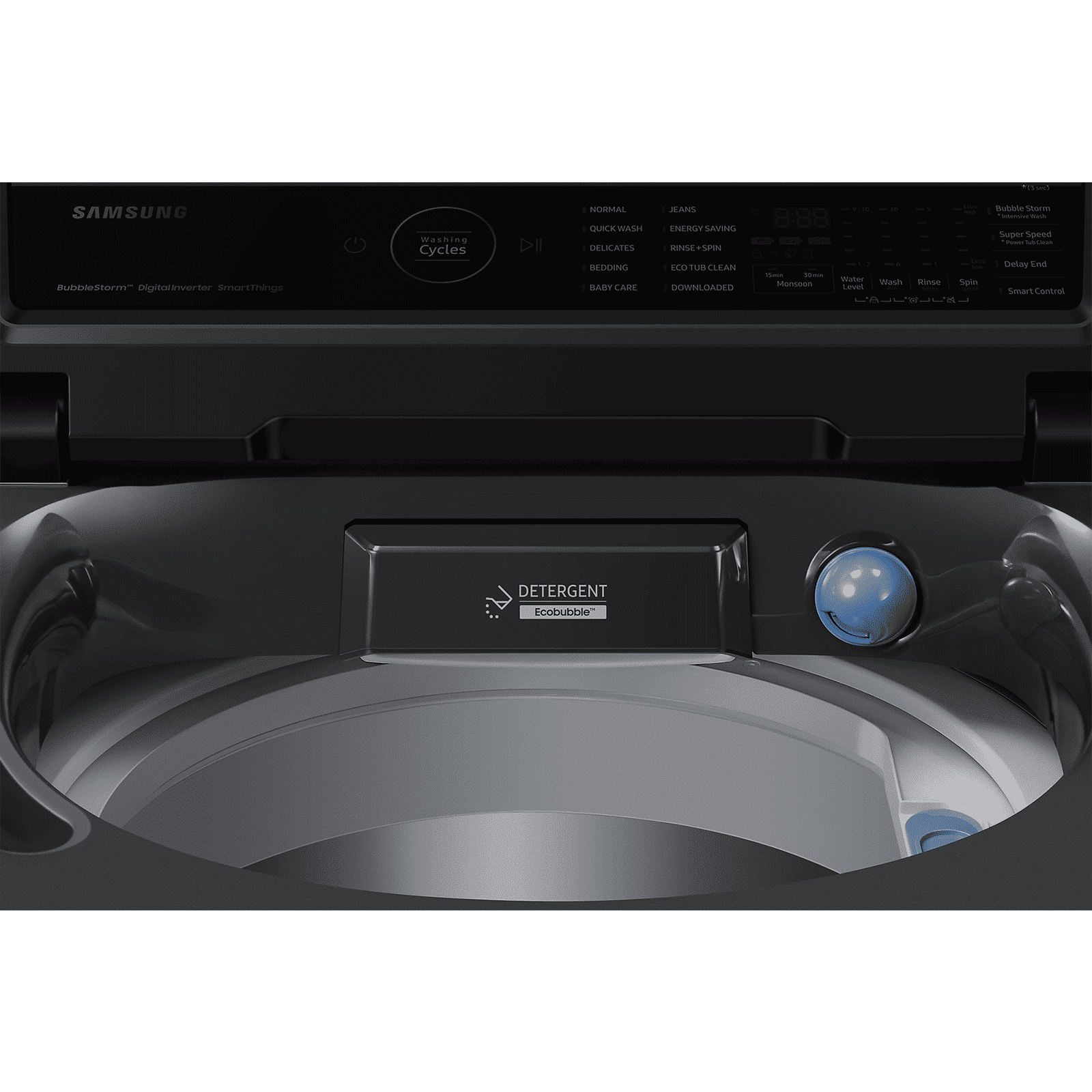 SAMSUNG 10 kg 5 Star Inverter Fully Automatic Top Load Washing Machine (WA10BG4546BDTL, Eco Bubble Technology, Dark Gray)_10