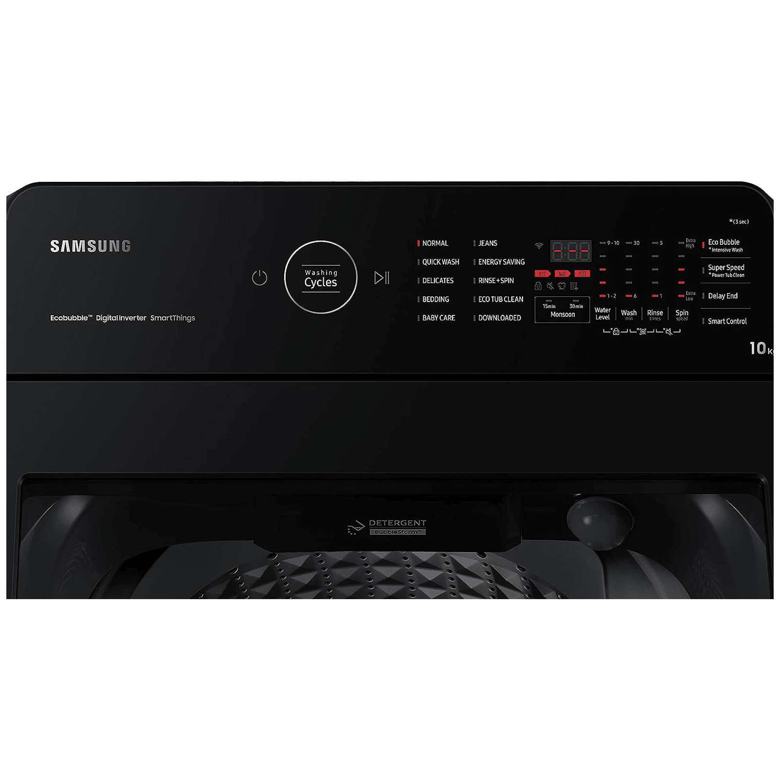 SAMSUNG 10 kg 5 Star Inverter Fully Automatic Top Load Washing Machine (WA10BG4546BDTL, Eco Bubble Technology, Dark Gray)_2