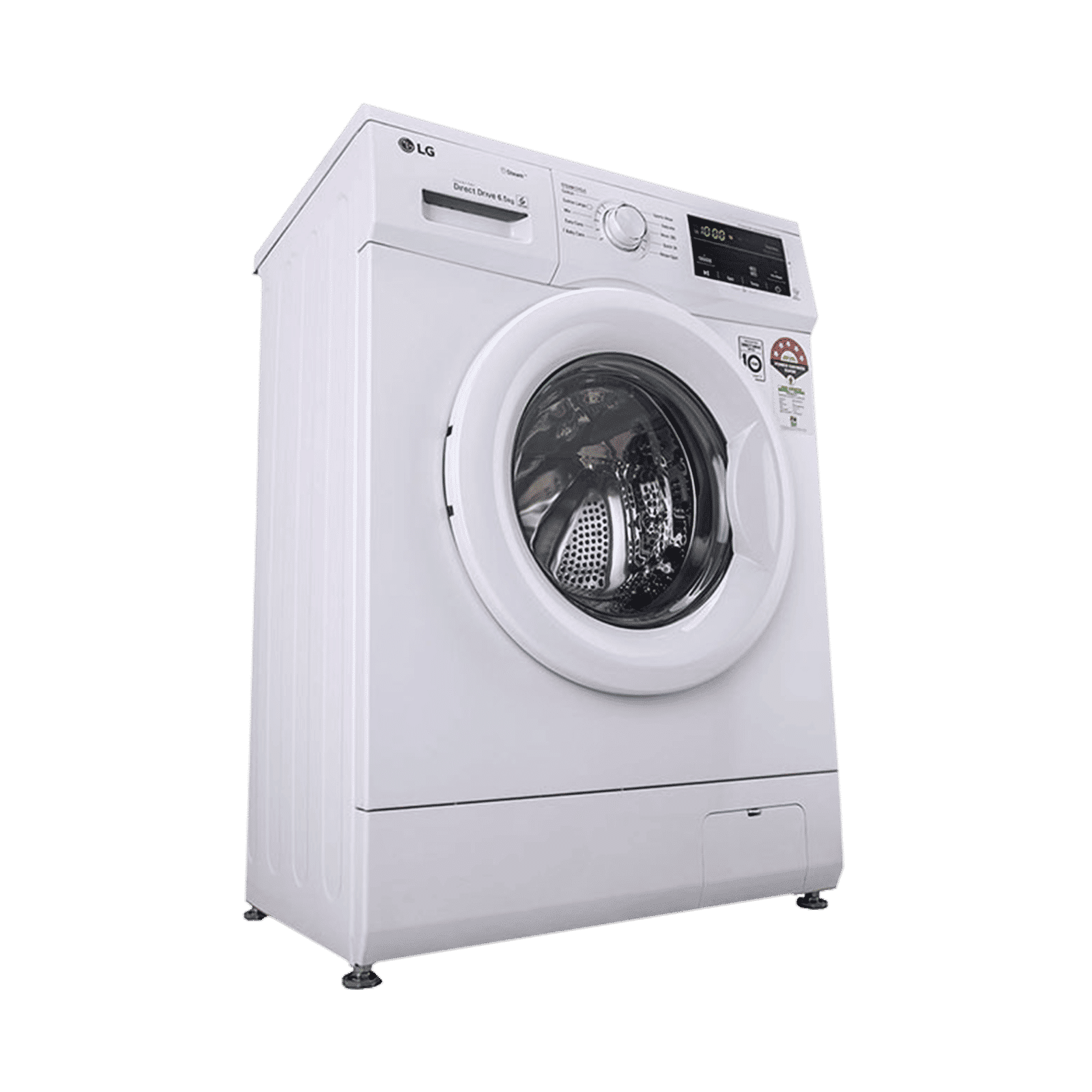 LG 6.5 kg 5 Star Inverter Fully Automatic Front Load Washing Machine (FHM1065SDWB, In-built Heater, White)_9