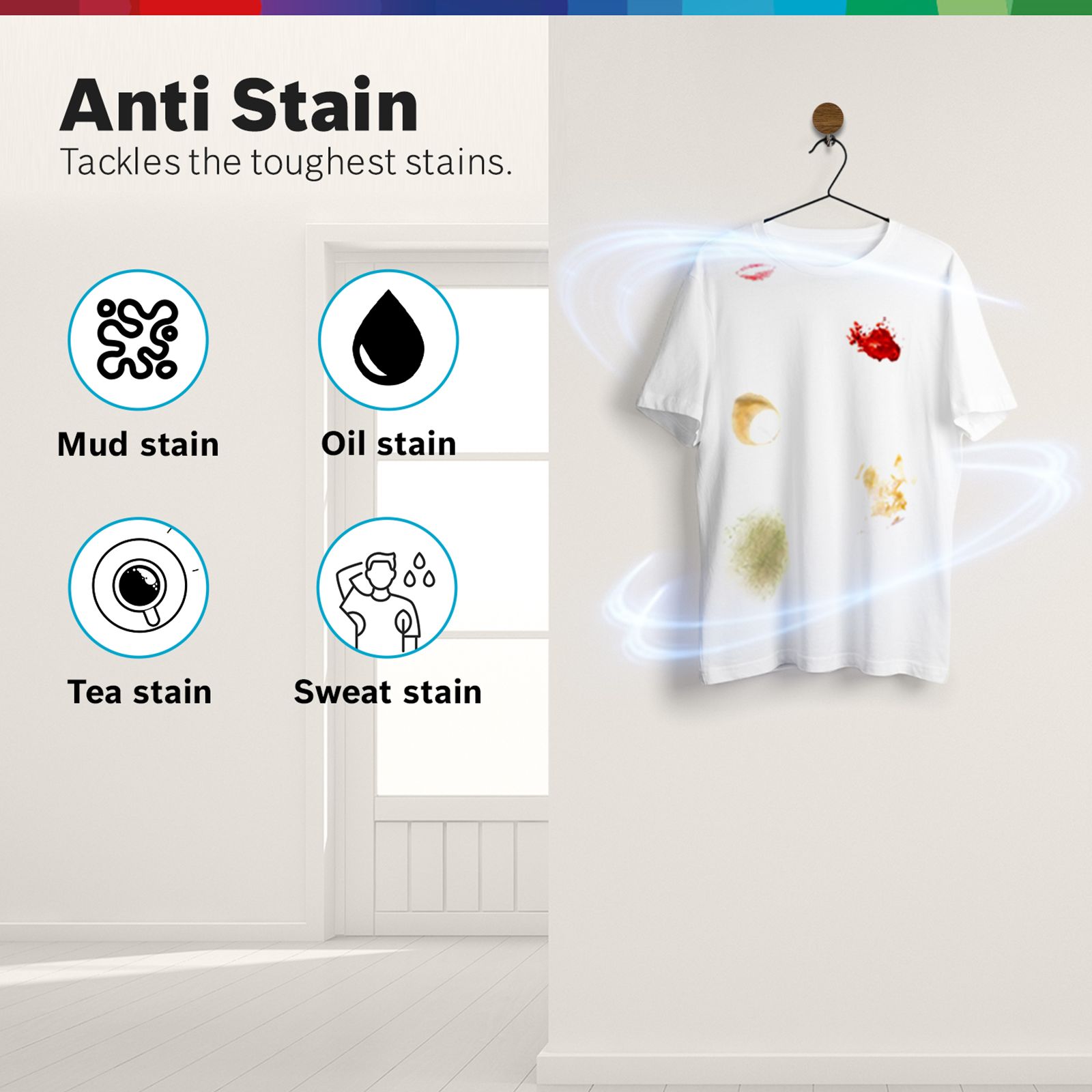 BOSCH 8 kg Fully Automatic Front Load Washing Machine (Series 6, WGA1320SIN, Auto Stain Removal, Silver)_13