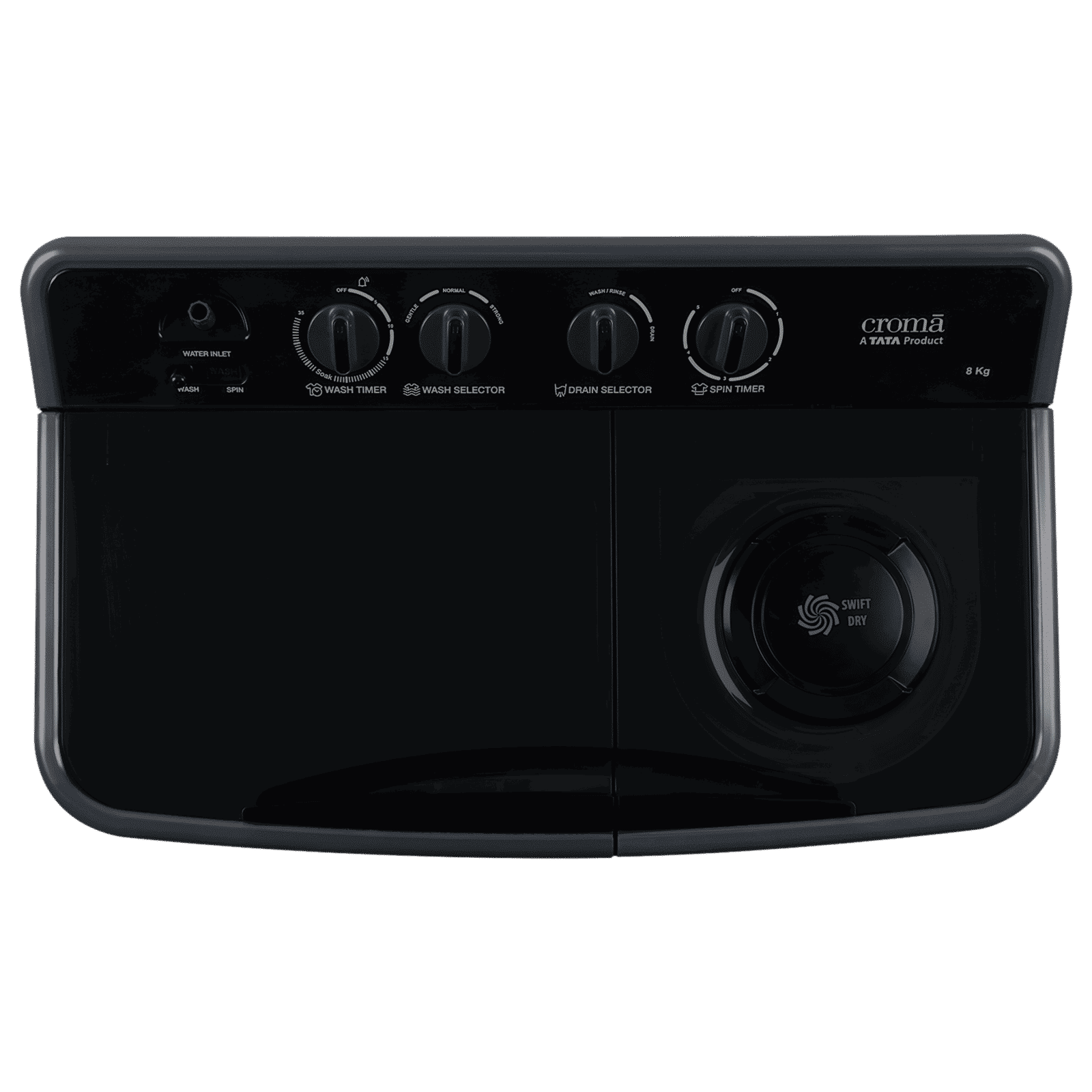Croma 8 kg 5 Star Semi Automatic Washing Machine with Magic Filter (CRLW080SMF248602, Black)_12