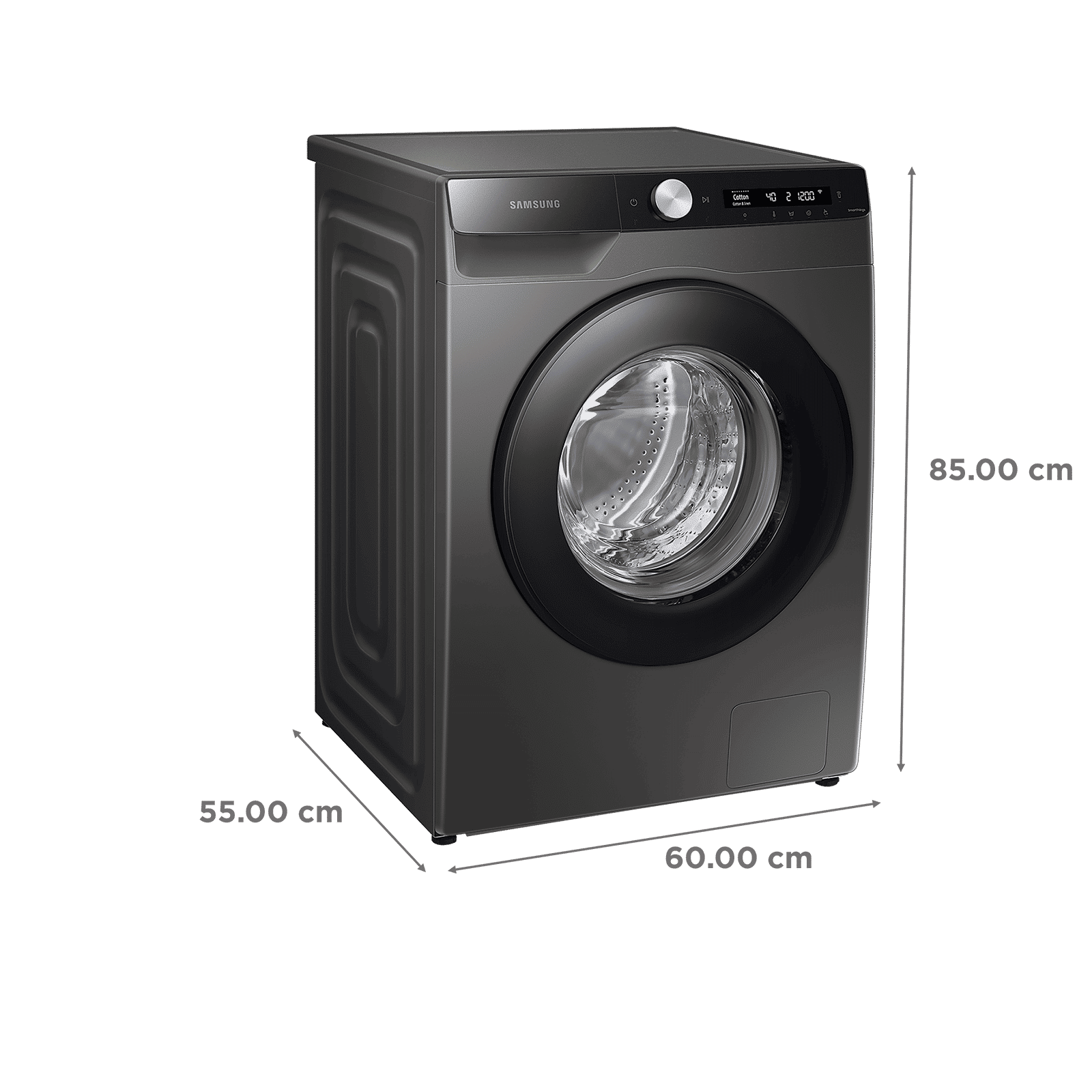 SAMSUNG 8 kg 5 Star Inverter Fully Automatic Front Load Washing Machine (AI Ecobubble, WW80T504DAX1TL, Diamond Drum, Dark Grey)_3