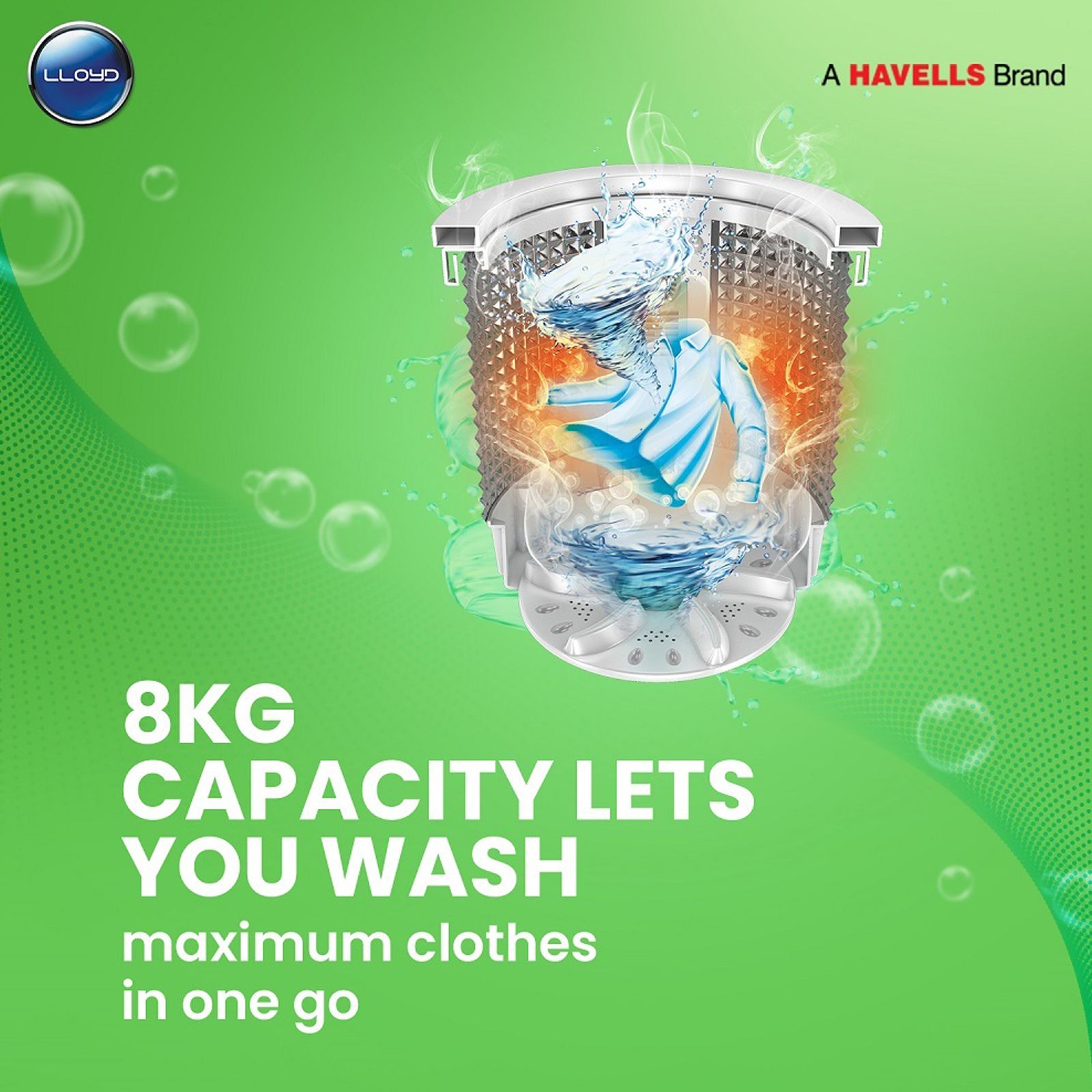 LLOYD 8 kg 5 Star Fully Automatic Top Load Washing Machine (Aquamatic, GLWMT80GLGAM, Automatic Water Control, Light Grey)_5