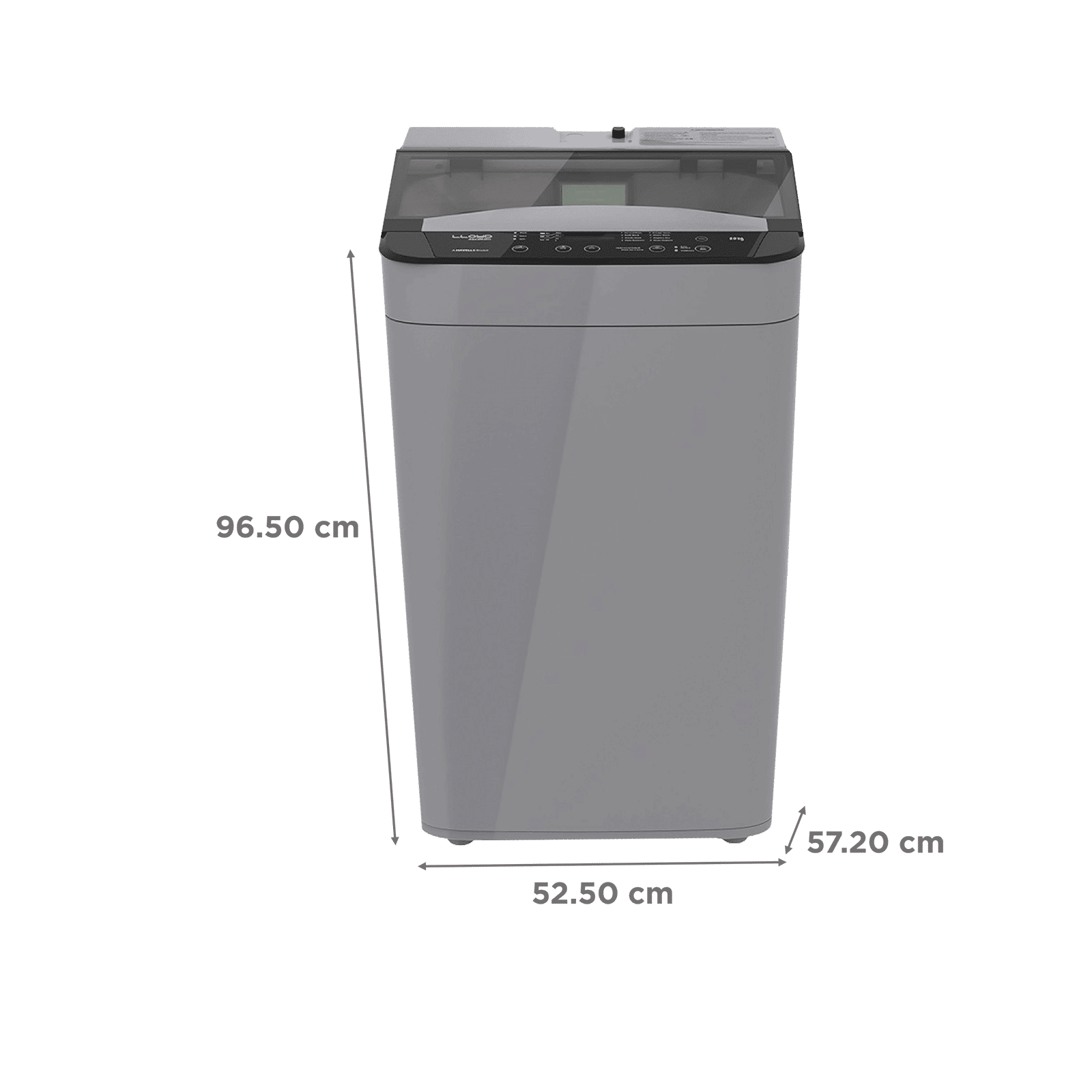 LLOYD 8 kg 5 Star Fully Automatic Top Load Washing Machine (Aquamatic, GLWMT80GLGAM, Automatic Water Control, Light Grey)_3