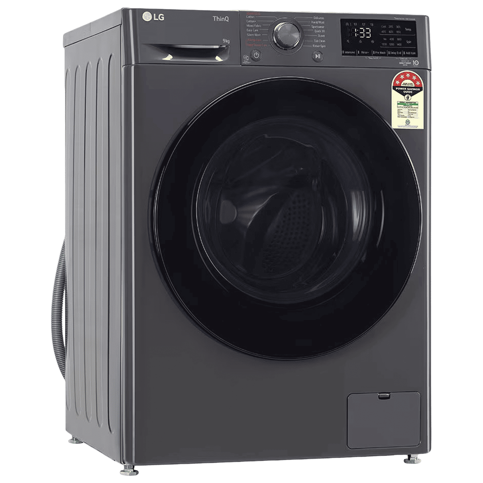 LG 9 kg 5 Star Inverter Fully Automatic Front Load Washing Machine (Vivace Pro, FHP1209Z5M.AMBQEIL, AI Direct Drive Technology, Middle Black)_2