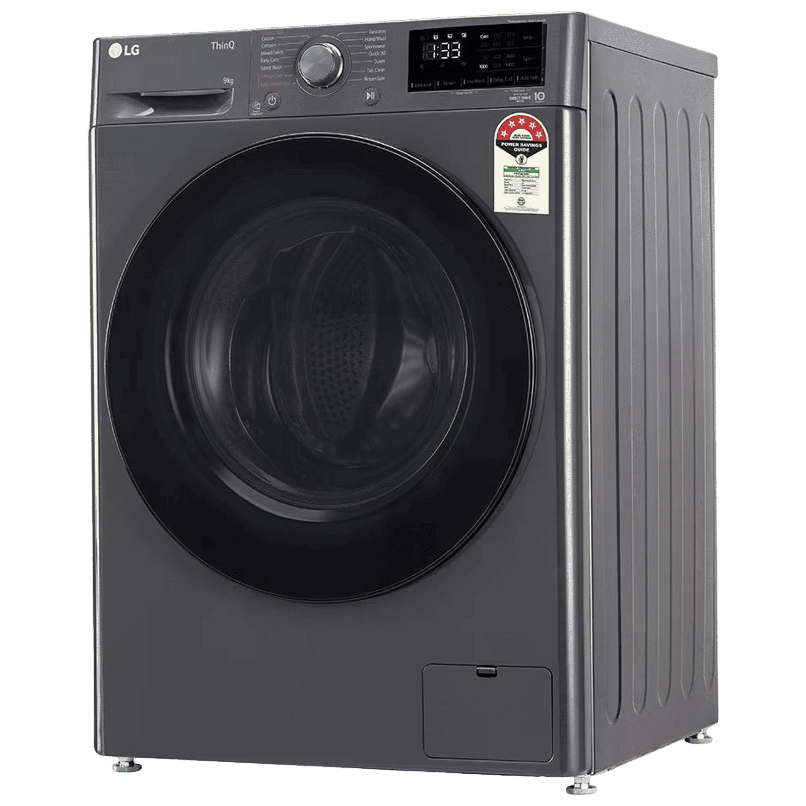 LG 9 kg 5 Star Inverter Fully Automatic Front Load Washing Machine (Vivace Pro, FHP1209Z5M.AMBQEIL, AI Direct Drive Technology, Middle Black)_3