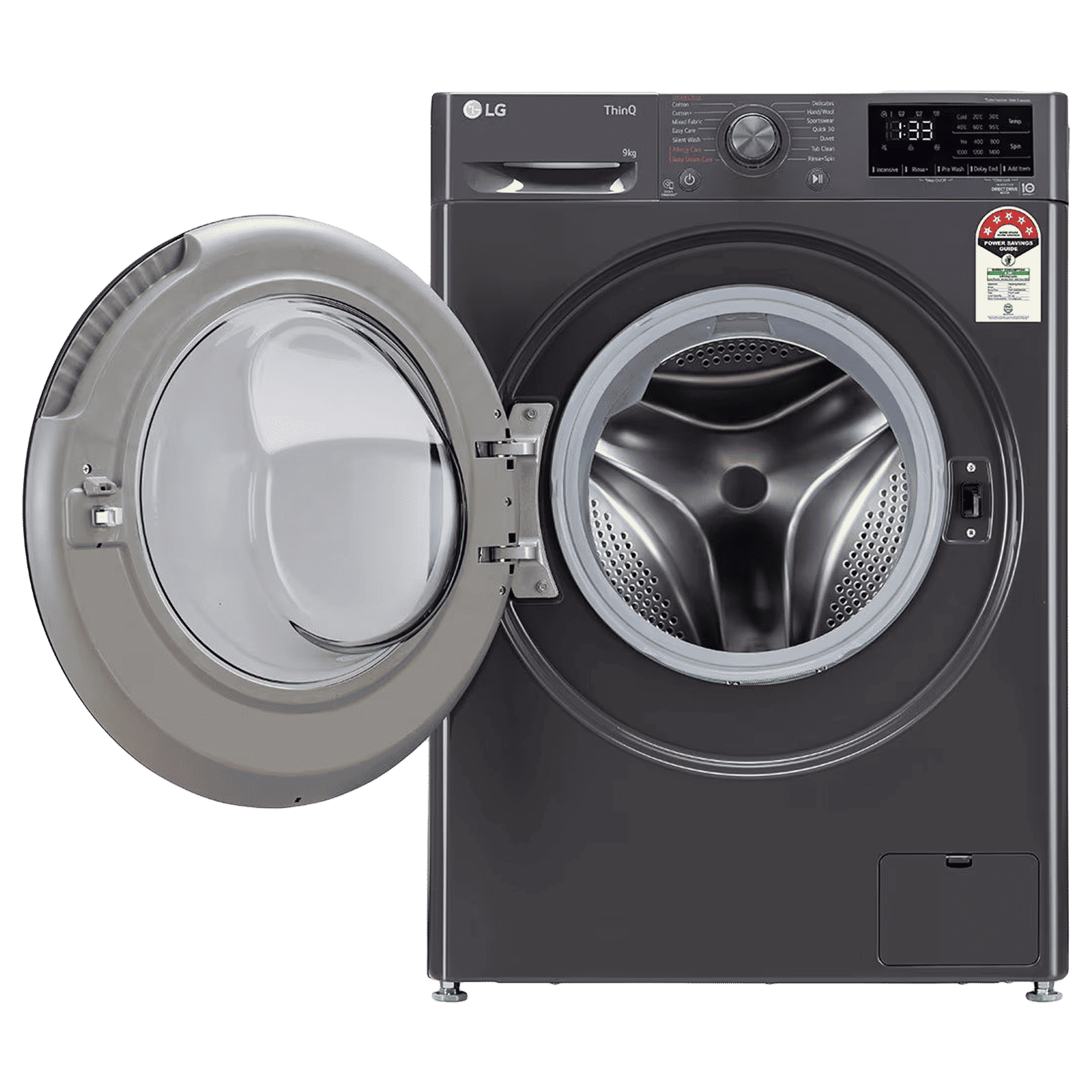 LG 9 kg 5 Star Inverter Fully Automatic Front Load Washing Machine (Vivace Pro, FHP1209Z5M.AMBQEIL, AI Direct Drive Technology, Middle Black)_4