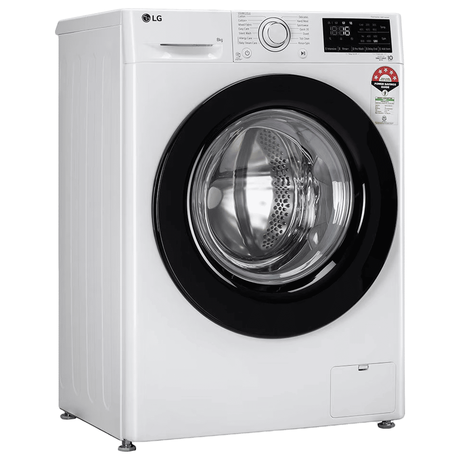 LG 8 kg 5 Star Inverter Fully Automatic Front Load Washing Machine (FHP1208Z3W, AI Direct Drive Technology, White) LG 8 kg 5 Star Inverter Fully Automatic Front Load Washing Machine (FHP1208Z3W, AI Direct Drive Technology, White)_3