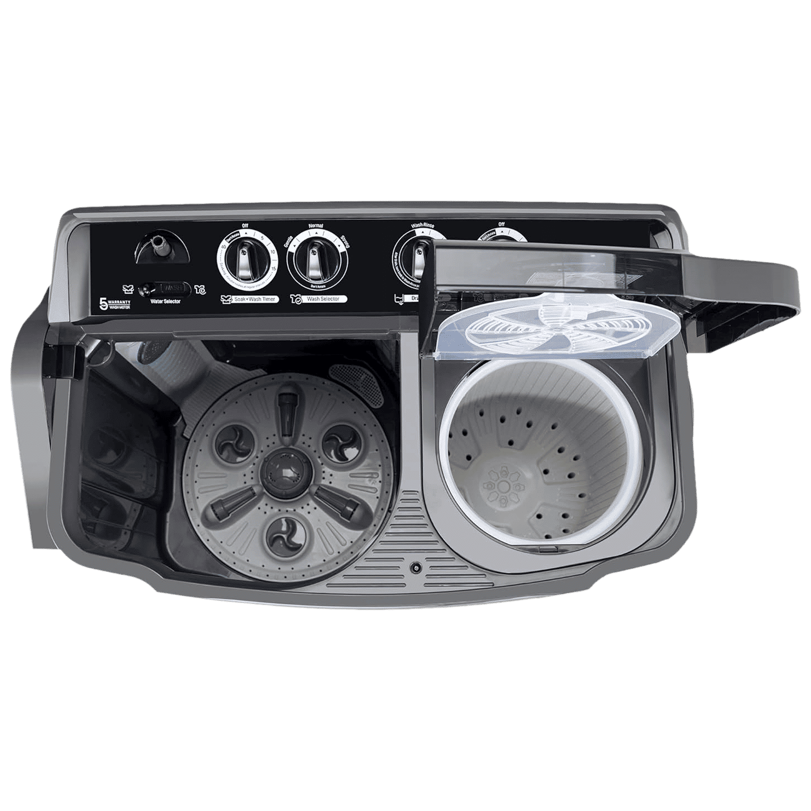 LG 8.5 kg 5 Star Semi Automatic Washing Machine with Roller Jet Pulsator (P8535SKMZ.ABMQEIL, Middle Black)_9