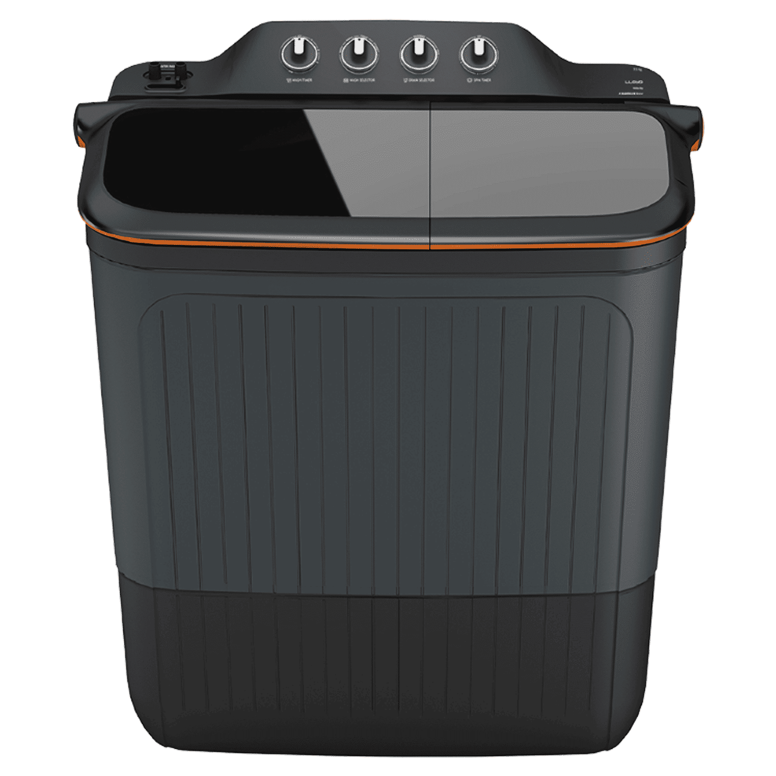 LLOYD 8 kg 5 Star Semi Automatic Washing Machine with 3 Wash Programs (GLWMS80AVGEL, Grey)_1