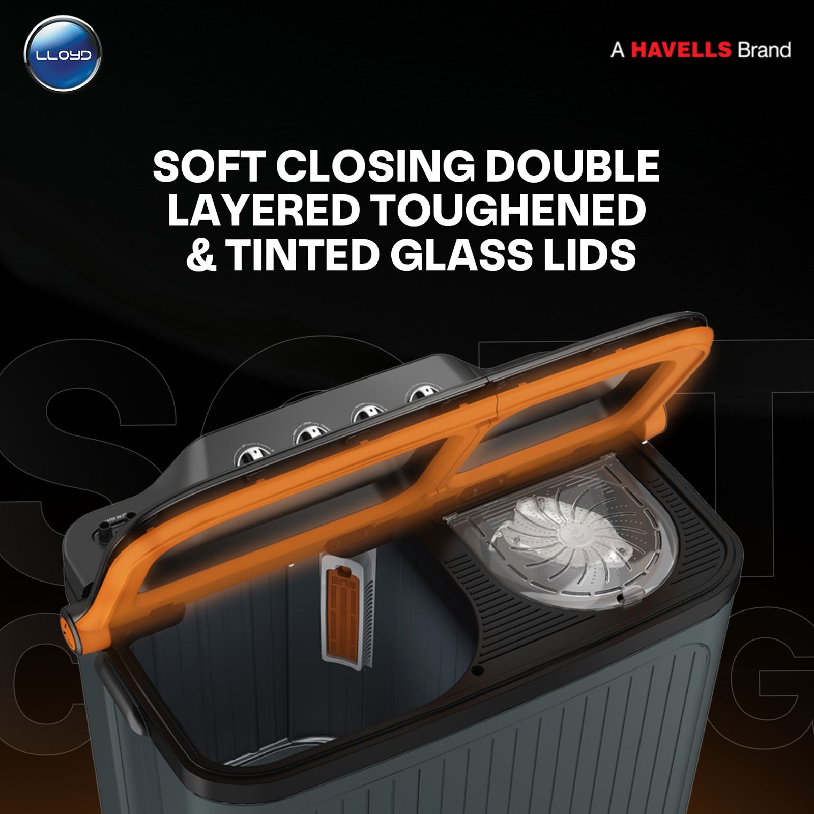 LLOYD 8 kg 5 Star Semi Automatic Washing Machine with 3 Wash Programs (GLWMS80AVGEL, Grey)_8