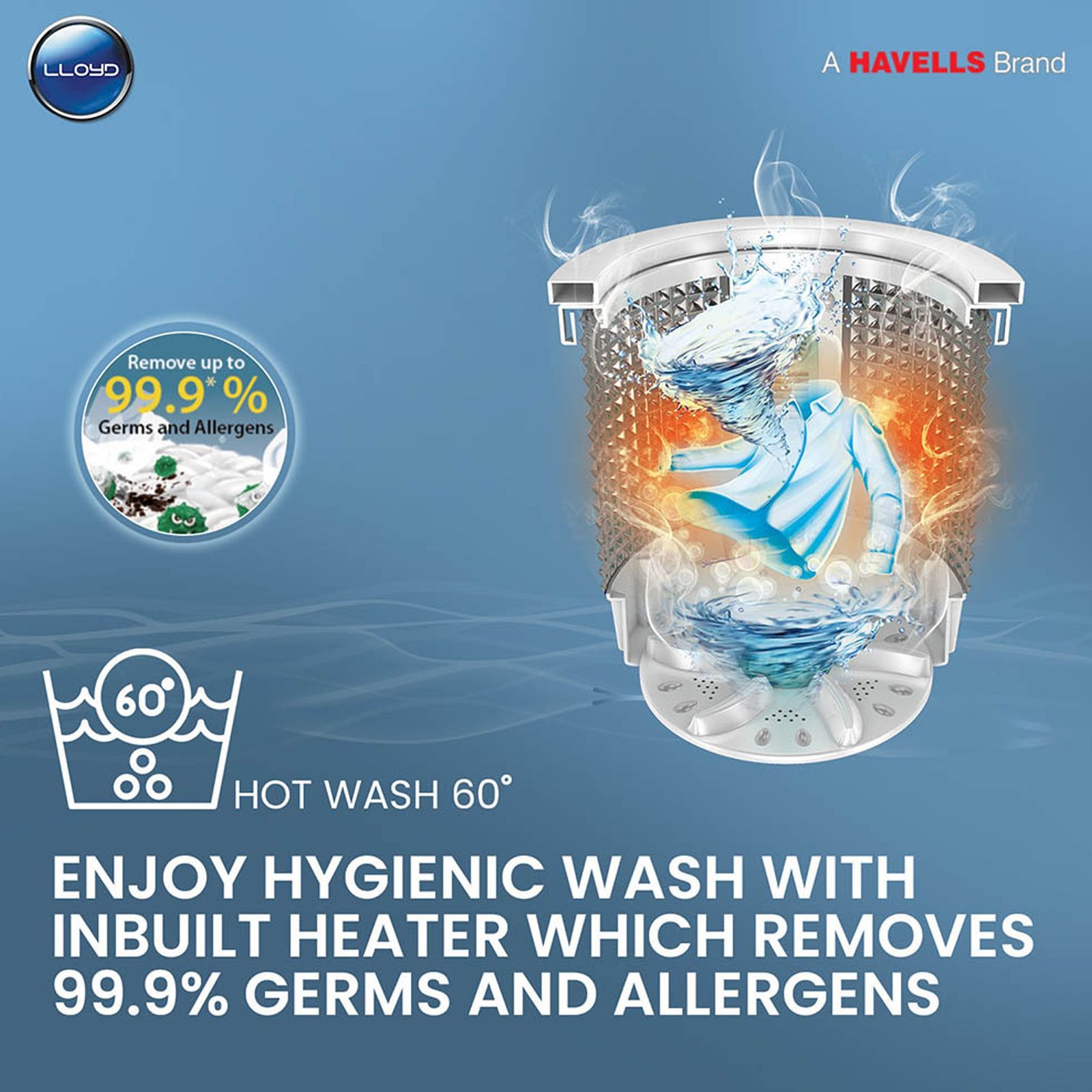 LLOYD 8 kg 5 Star Fully Automatic Top Load Washing Machine (NEO-H, GLWMT80GMBNH, In-built Heater, Mid Black and Black With Chrome)_7