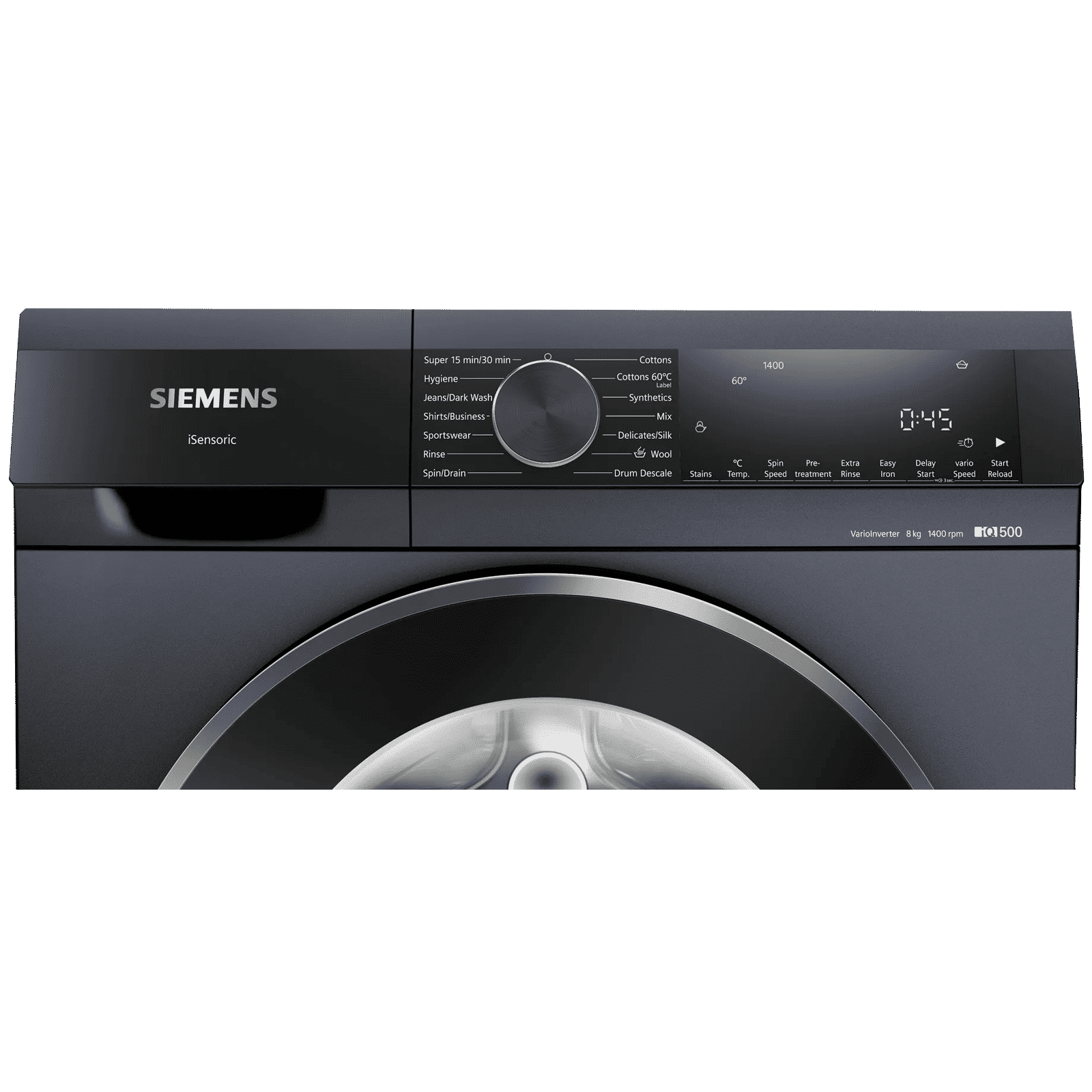 SIEMENS 8 kg Fully Automatic Front Load Washing Machine (iQ500, WG34A20PIN, WaveDrum, Dark Lake)_4