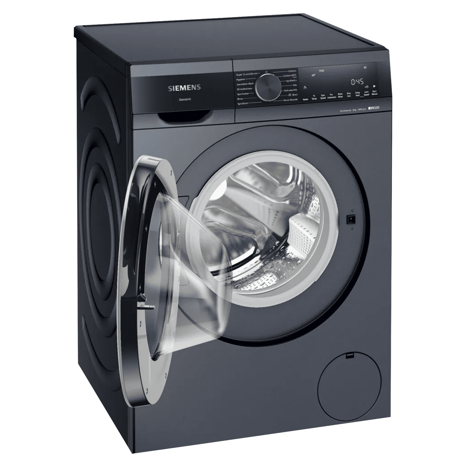 SIEMENS 8 kg Fully Automatic Front Load Washing Machine (iQ500, WG34A20PIN, WaveDrum, Dark Lake)_7