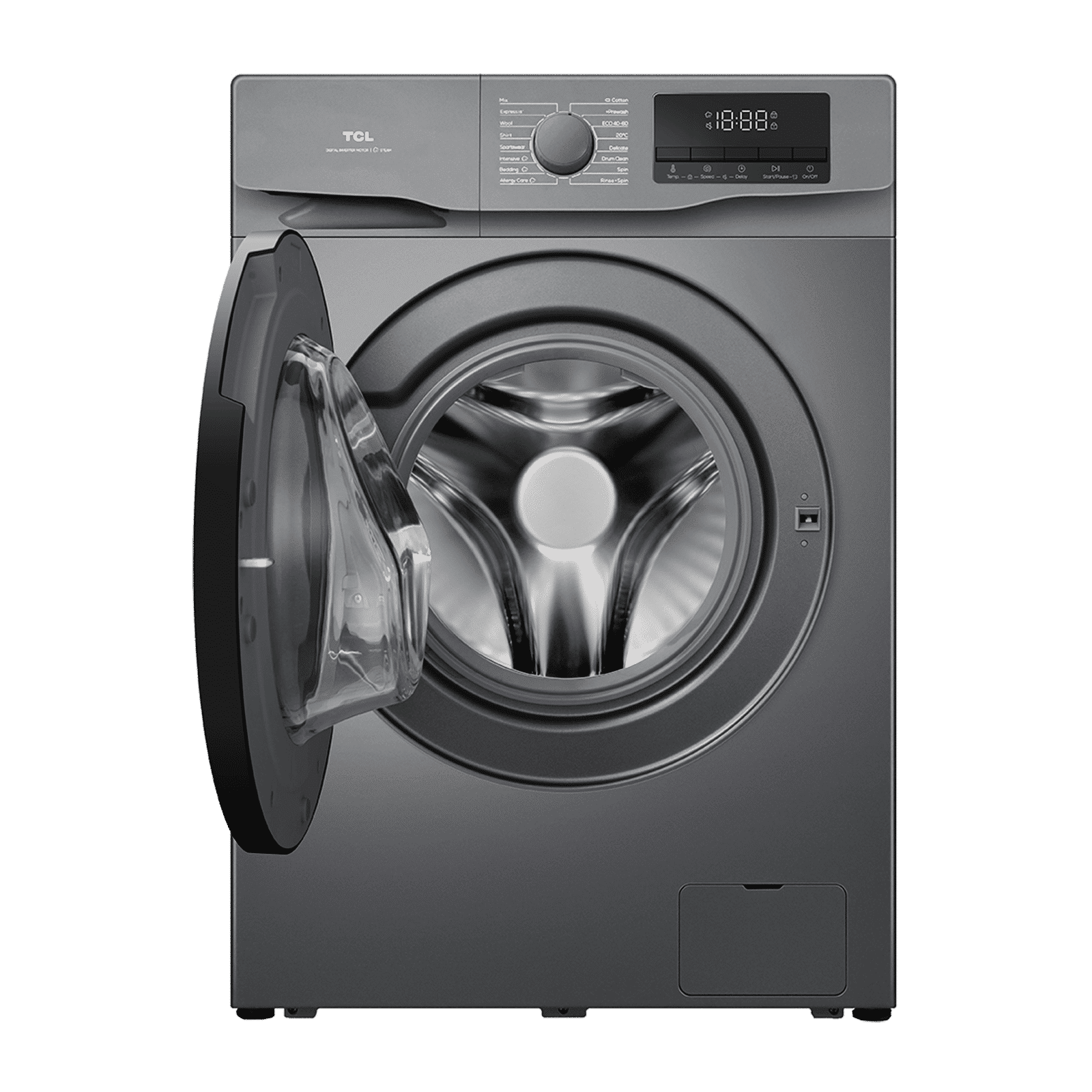 TCL 6.5 kg 5 Star Fully Automatic Front Load Washing Machine (P061, P6065FLS, BLDC Inverter Motor, Dark Silver)_5