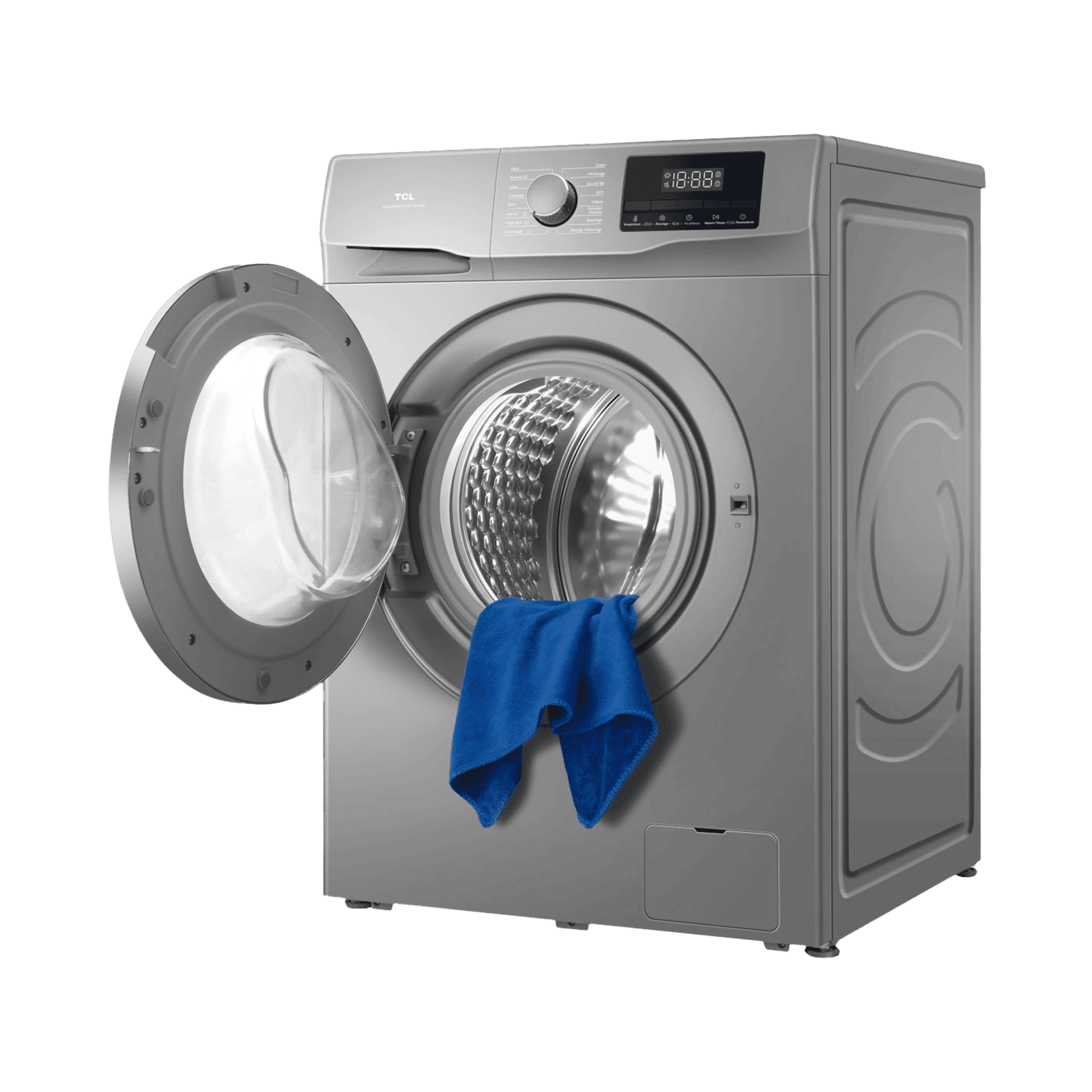 TCL 8.5 kg 5 Star Fully Automatic Front Load Washing Machine (P061, P6085FLS, BLDC Inverter Motor, Dark Silver)_7