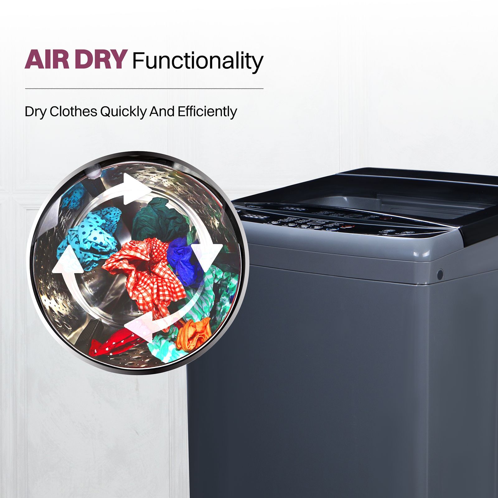 Croma 8 kg 5 Star Fully Automatic Top Load Washing Machine (CRLW080FAF264505, Pulsator Wash Technology, Inox Grey)_15