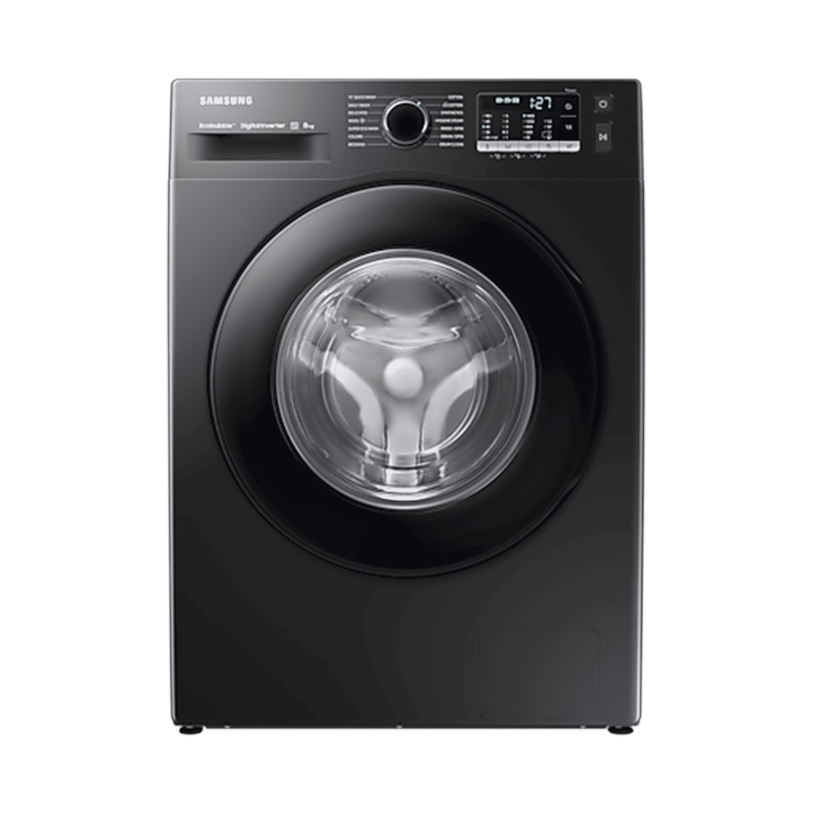 SAMSUNG 8 kg 5 Star Inverter Fully Automatic Front Load Washing Machine (WW80TA046AB1TL, Hygiene Steam, Diamond Drum, Black) SAMSUNG 8 kg 5 Star Inverter Fully Automatic Front Load Washing Machine (WW80TA046AB1TL, Hygiene Steam, Diamond Drum, Black)_1