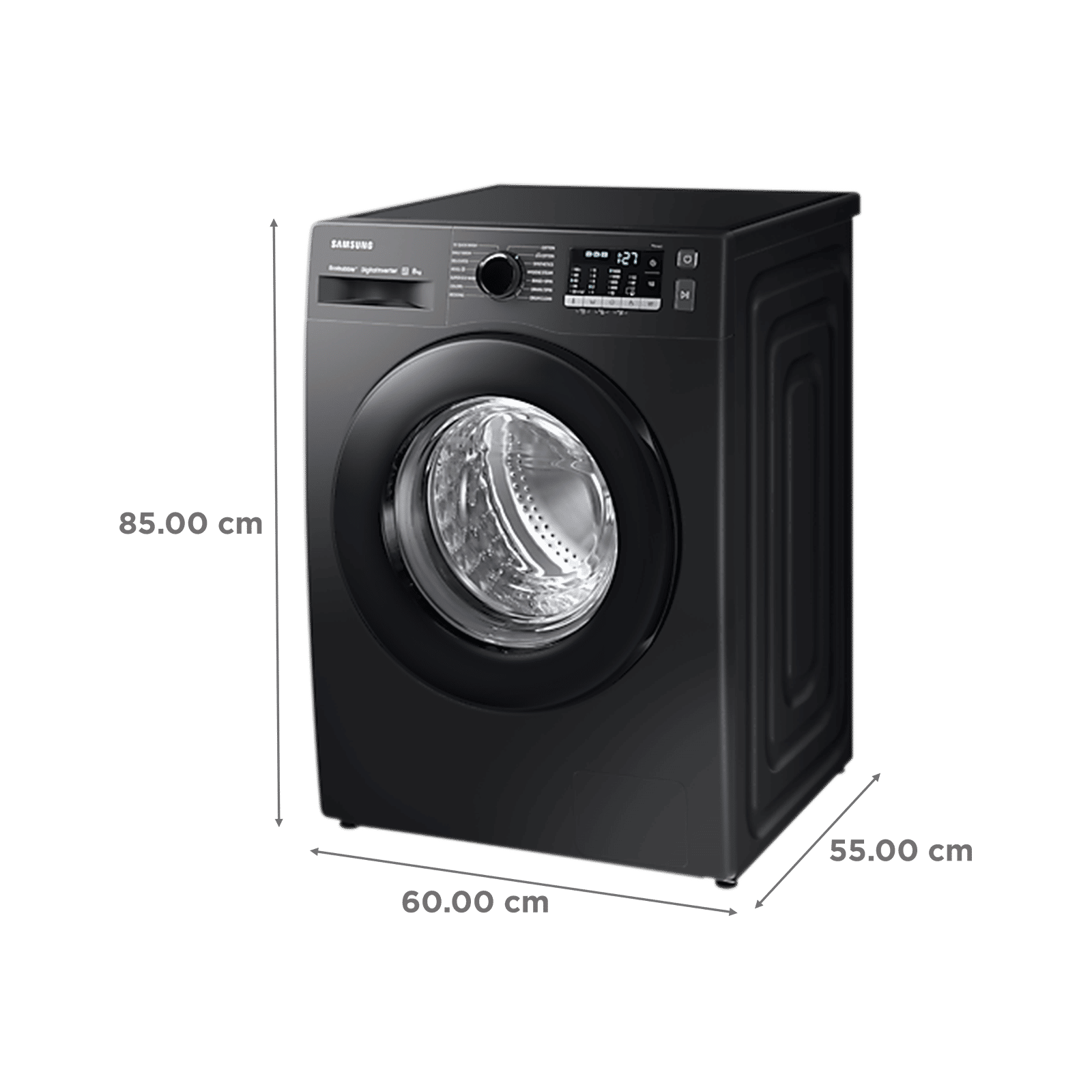 SAMSUNG 8 kg 5 Star Inverter Fully Automatic Front Load Washing Machine (WW80TA046AB1TL, Hygiene Steam, Diamond Drum, Black) SAMSUNG 8 kg 5 Star Inverter Fully Automatic Front Load Washing Machine (WW80TA046AB1TL, Hygiene Steam, Diamond Drum, Black)_3