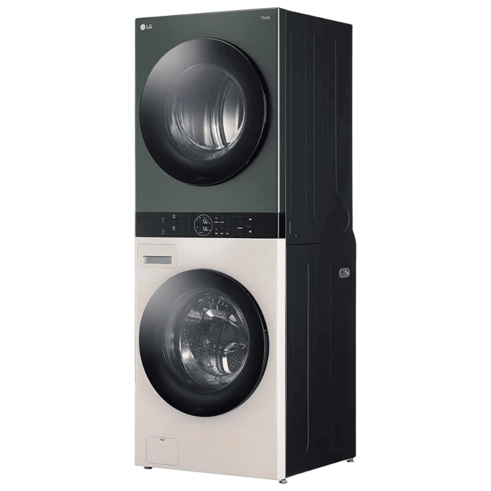 LG WashTower 13 kg/10 kg Fully Automatic Front Load Washer Dryer Combo (AI Direct Drive, FWT1310BG.ABGQEIL, Green and Beige)_5