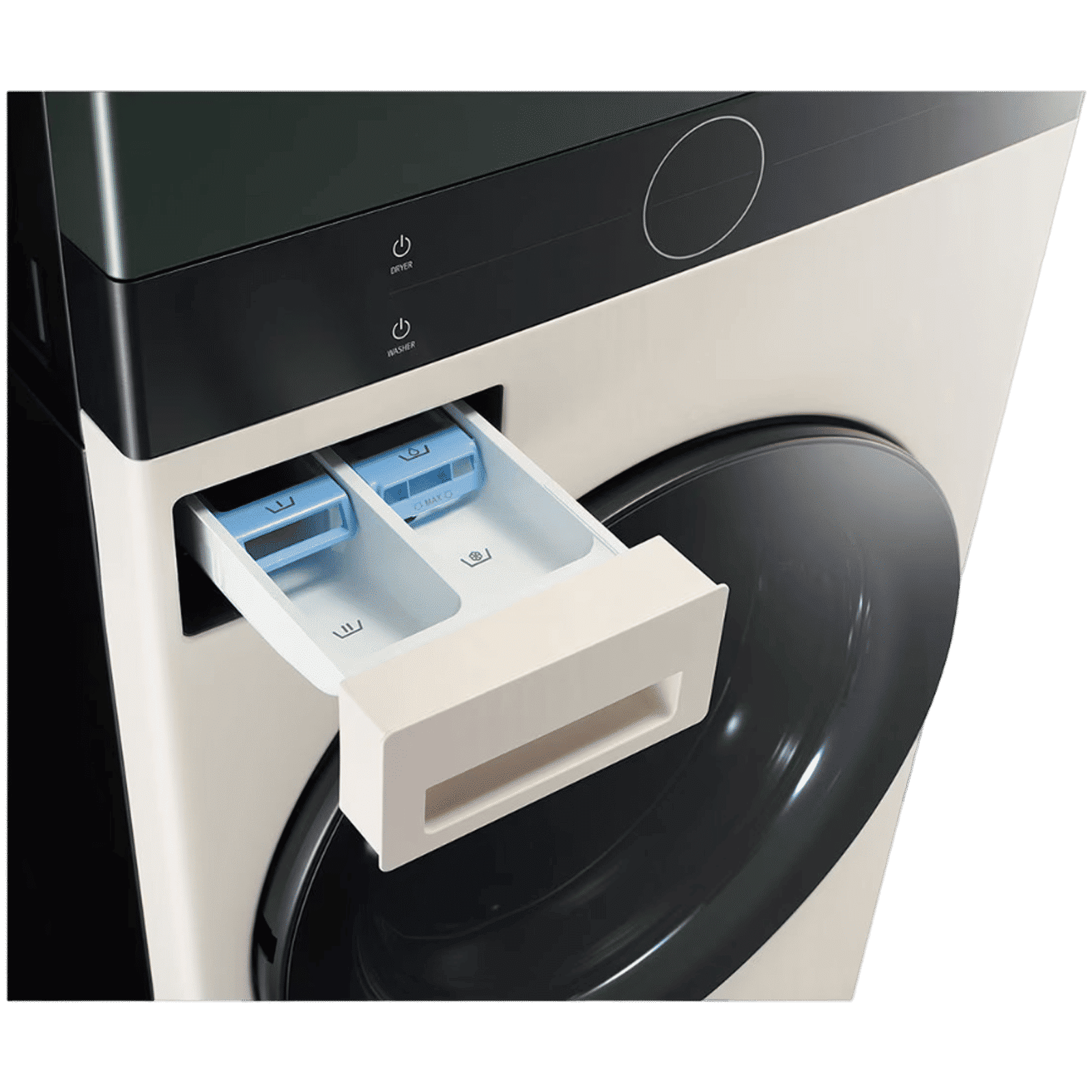 LG WashTower 13 kg/10 kg Fully Automatic Front Load Washer Dryer Combo (AI Direct Drive, FWT1310BG.ABGQEIL, Green and Beige)_7