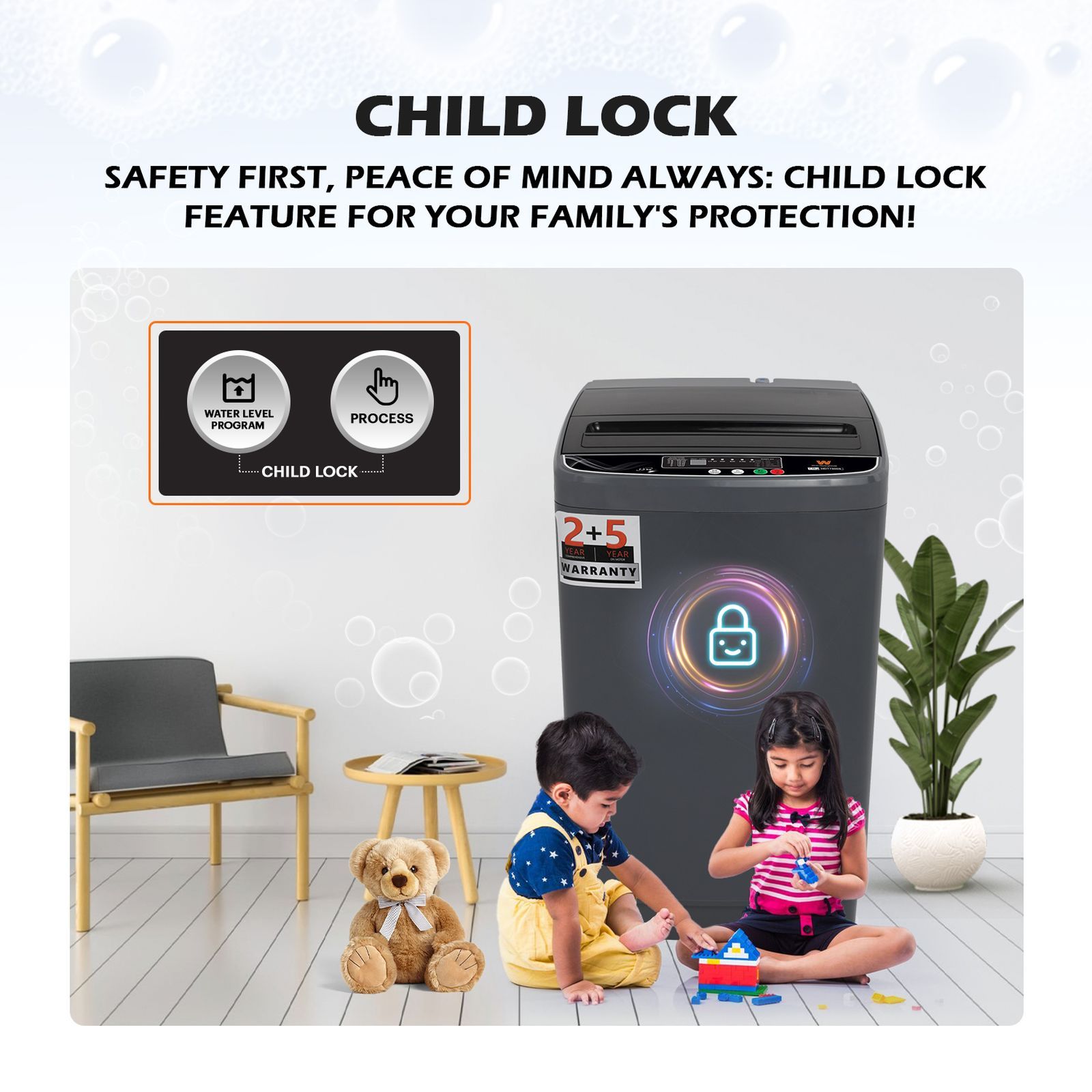 White Westinghouse 7.5 kg 5 Star Fully Automatic Top Load Washing Machine (HDT7500S, Water Reserve Technology, Grey)_17