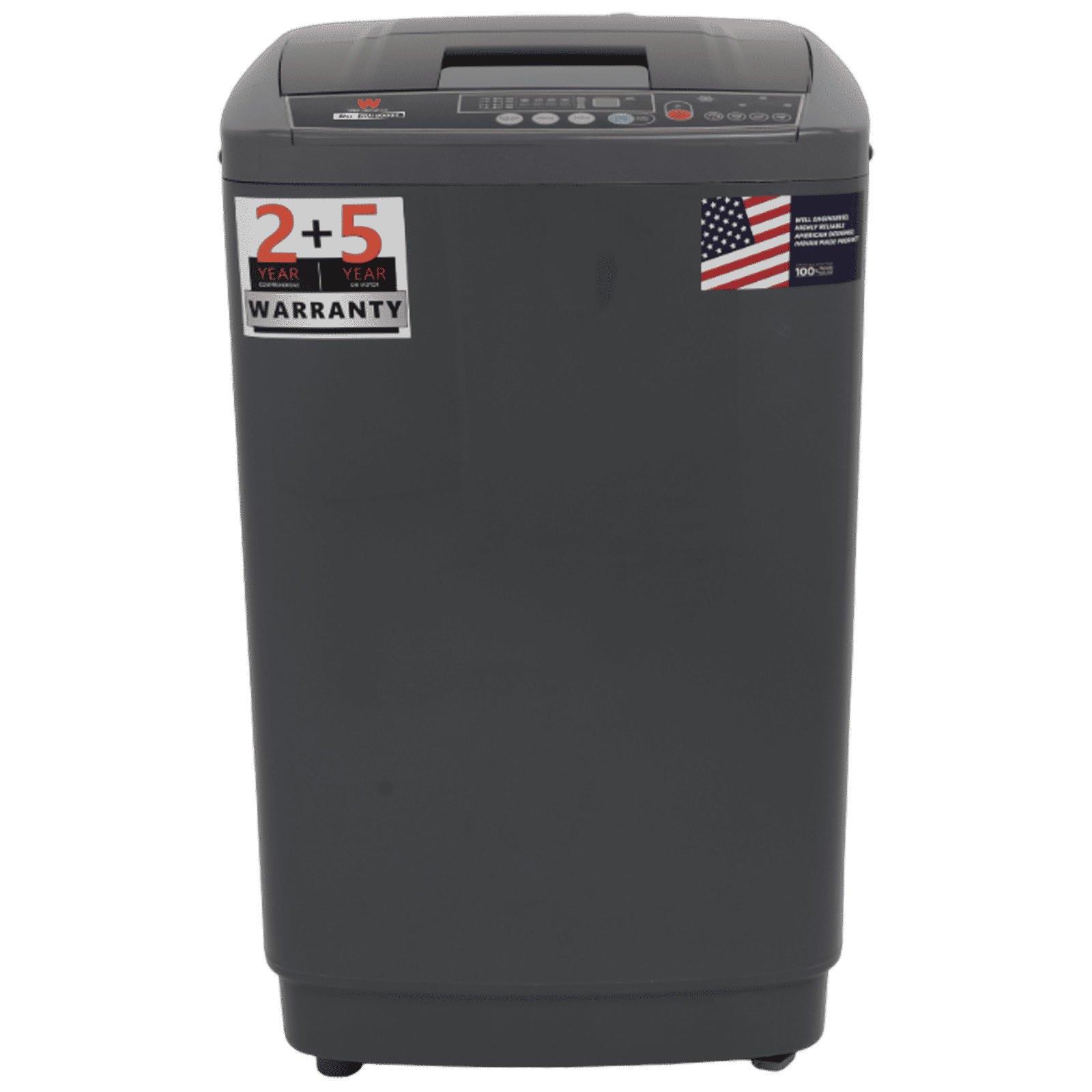 White Westinghouse 8 kg 5 Star Fully Automatic Top Load Washing Machine (HDT8000S, Water Reserve Technology, Grey)_1