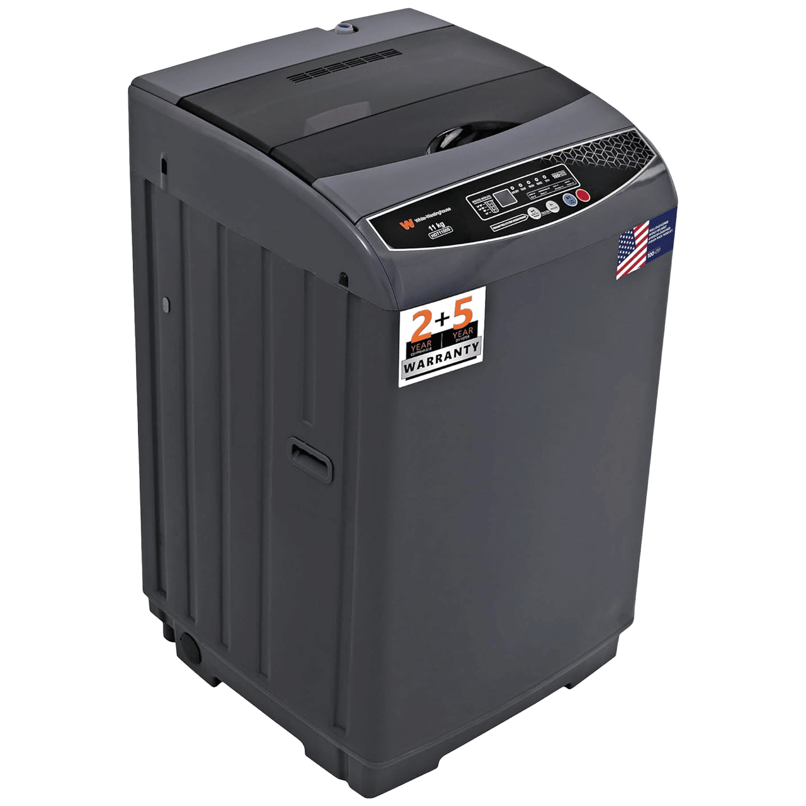 White Westinghouse 11 kg Fully Automatic Top Load Washing Machine (HDT1100S, Delay Start, Graphite)_3