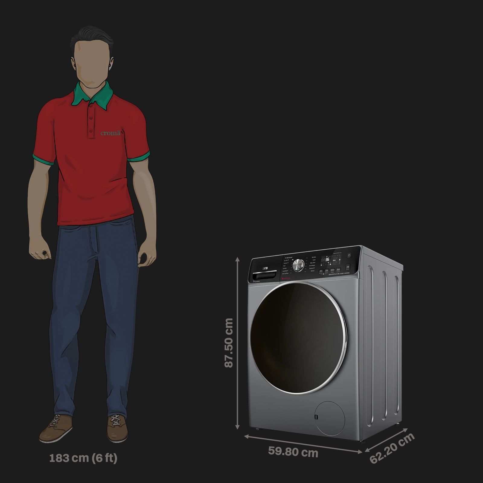 IFB 8 kg 5 Star Inverter Fully Automatic Front Load Washing Machine (Senator Plus MSC 8014, Eco Inverter Motor, Metallic Silver)_3