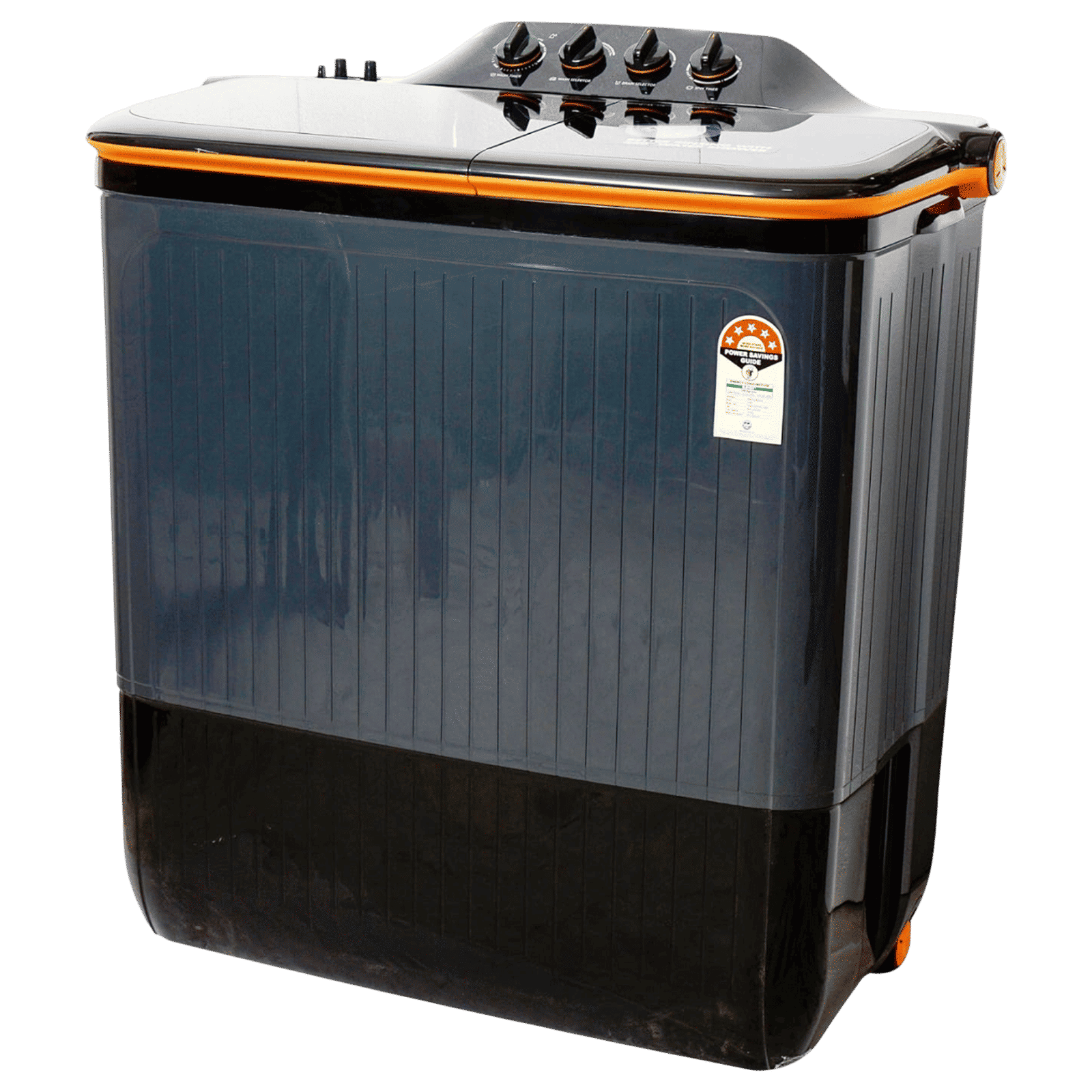 LLOYD 12 kg 5 Star Semi Automatic Washer & Dryer with Electro-Mechanical Wash Timer (Elante Pluss, GLWS125EPHVG, Dark Grey)_5