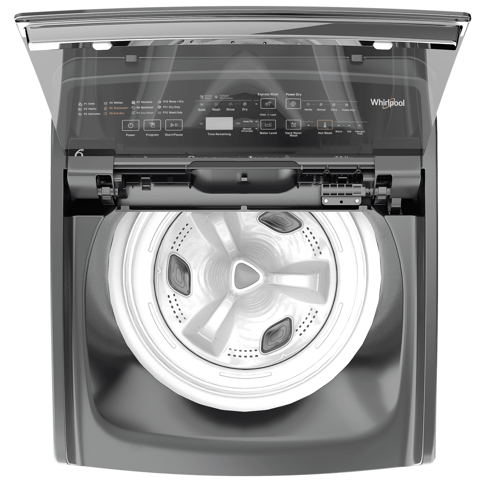 Whirlpool 7.5 kg 5 Star Fully Automatic Top Load Washing Machine (StainWash Pro, 31631, In-built Heater, Grey) Whirlpool 7.5 kg 5 Star Fully Automatic Top Load Washing Machine (StainWash Pro, 31631, In-built Heater, Grey)_7