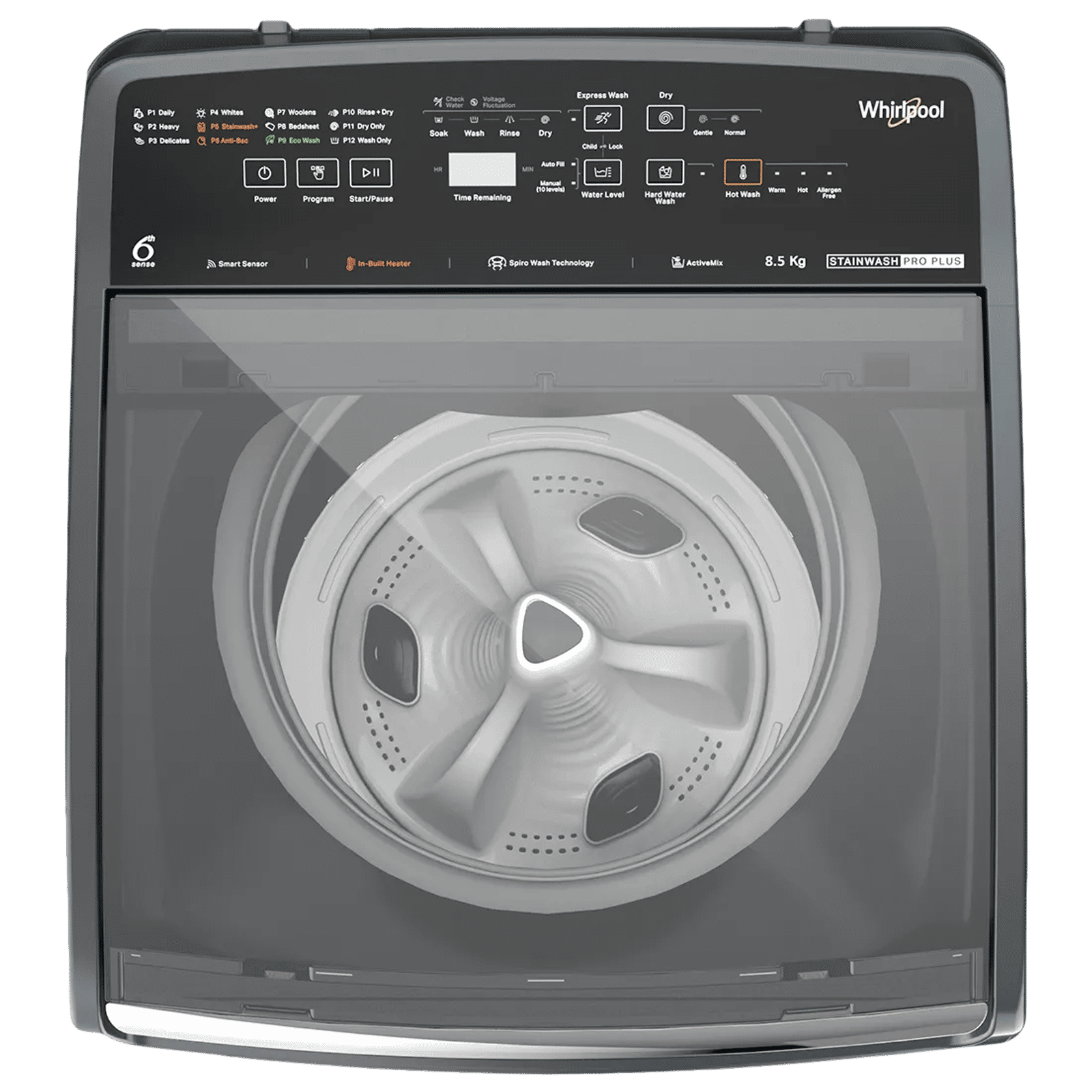 Whirlpool 8.5 kg 5 Star Fully Automatic Top Load Washing Machine (Stainwash Pro Plus, 31639, In-built Heater, Midnight Grey)_4