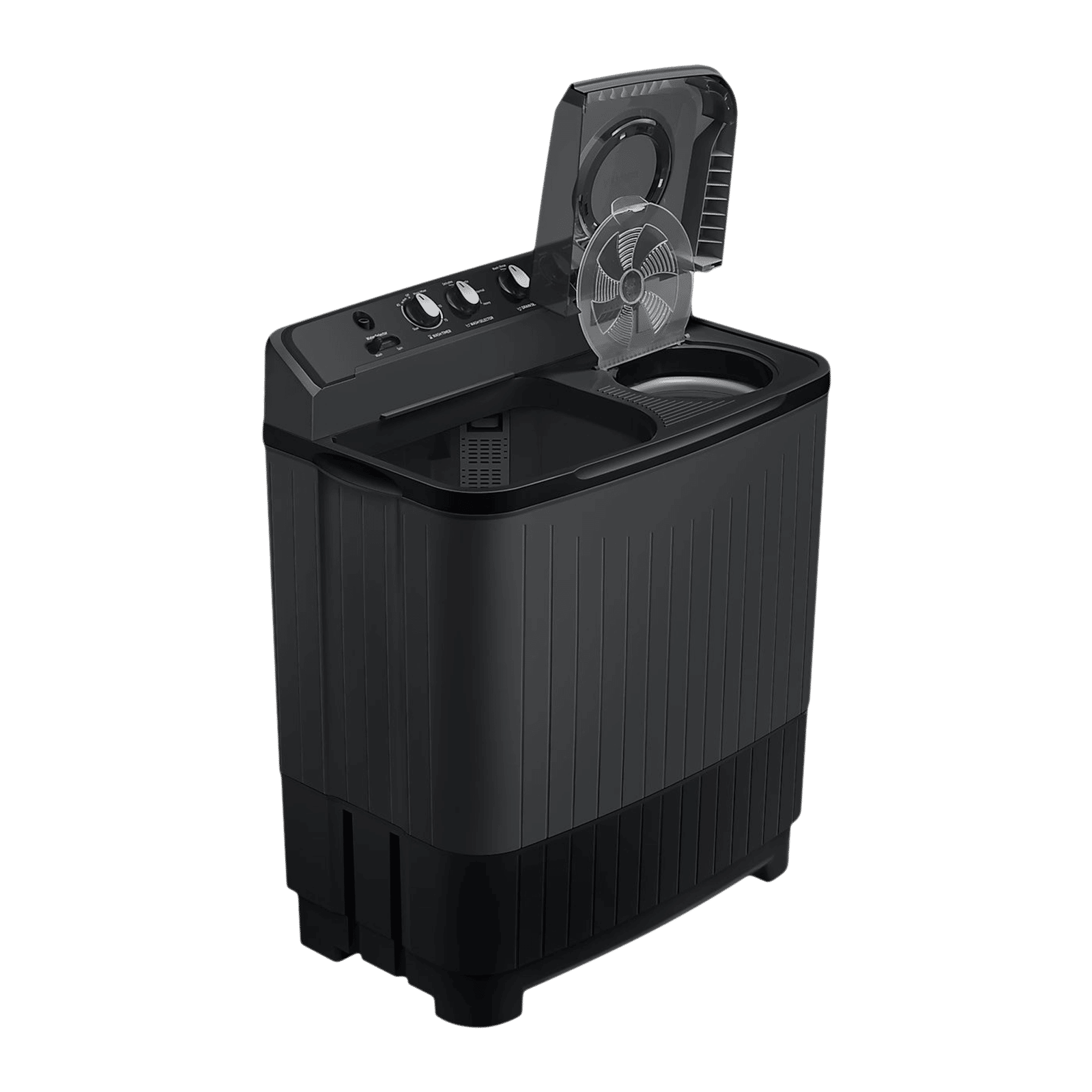 SAMSUNG 7.5 kg 5 Star Semi Automatic Washing Machine with Hexa Storm Pulsator (WT75B3200GD/TL, Dark Grey)_5