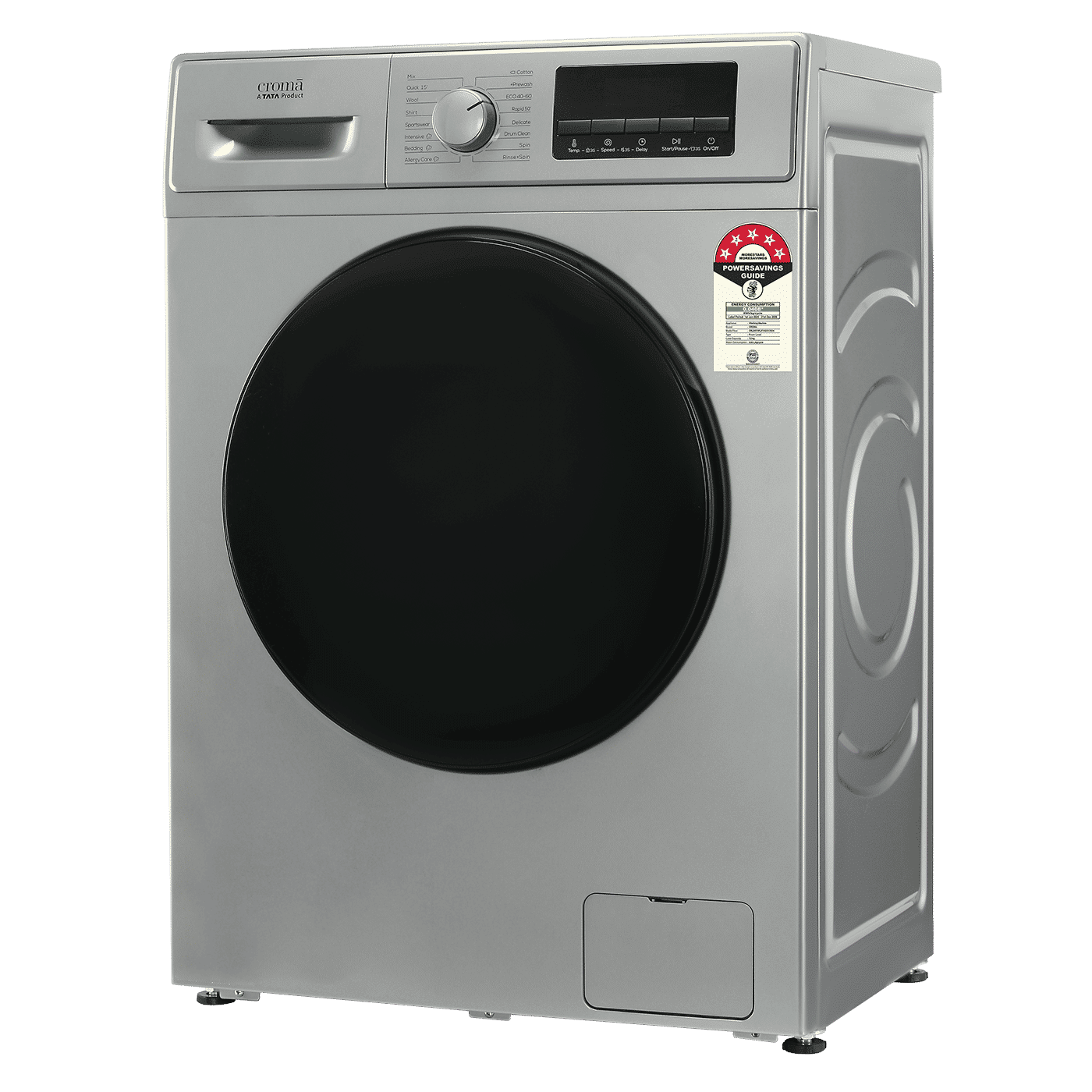 Croma 7 kg 5 Star Fully Automatic Front Load Washing Machine (CRLW070FLF316251, Silver Grey) Croma 7 kg 5 Star Fully Automatic Front Load Washing Machine (CRLW070FLF316251, Silver Grey)_6