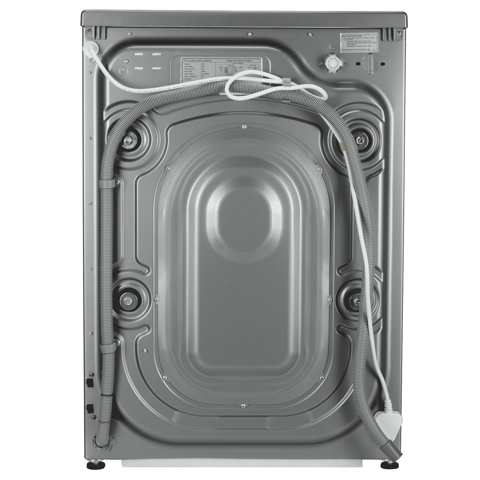 Croma 7 kg 5 Star Fully Automatic Front Load Washing Machine (CRLW070FLF316251, Silver Grey) Croma 7 kg 5 Star Fully Automatic Front Load Washing Machine (CRLW070FLF316251, Silver Grey)_10