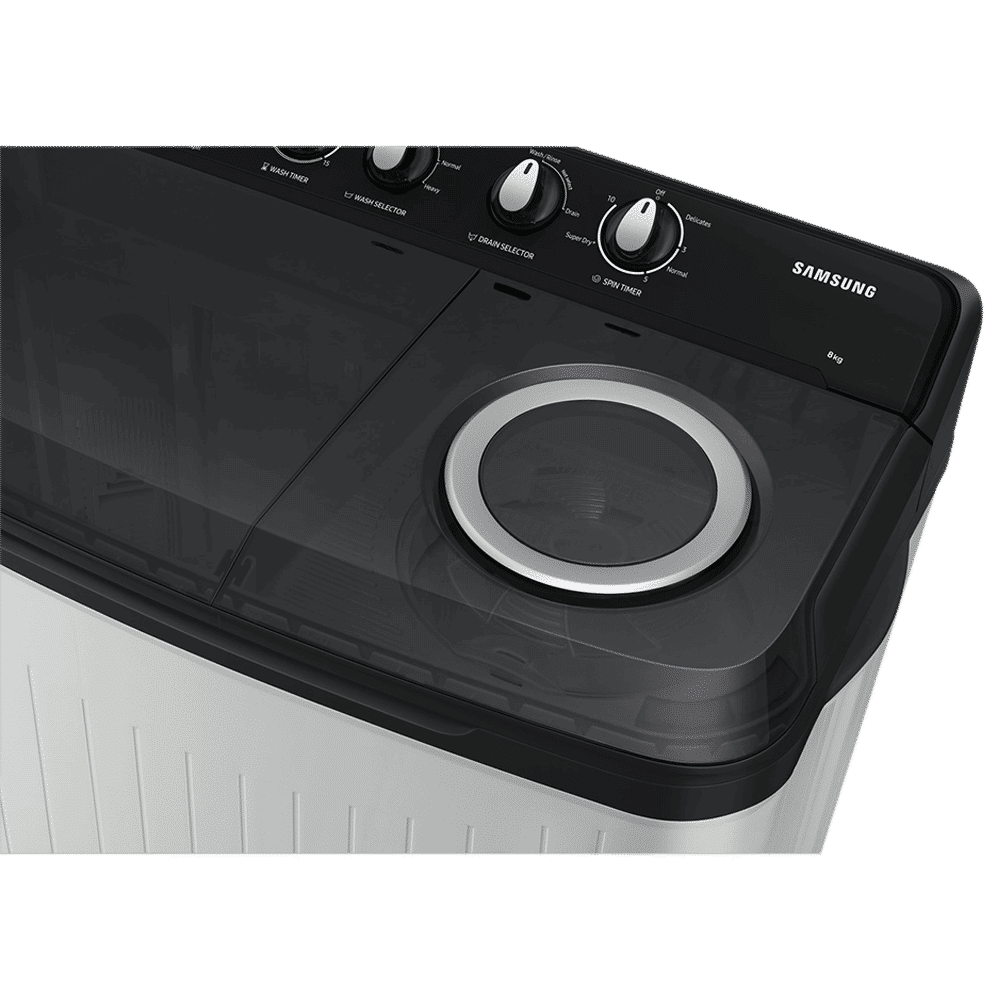 SAMSUNG 8 kg 5 Star Semi Automatic Washing Machine with Magic Filter (WT80C4200GG/TL, Dark Grey)_12
