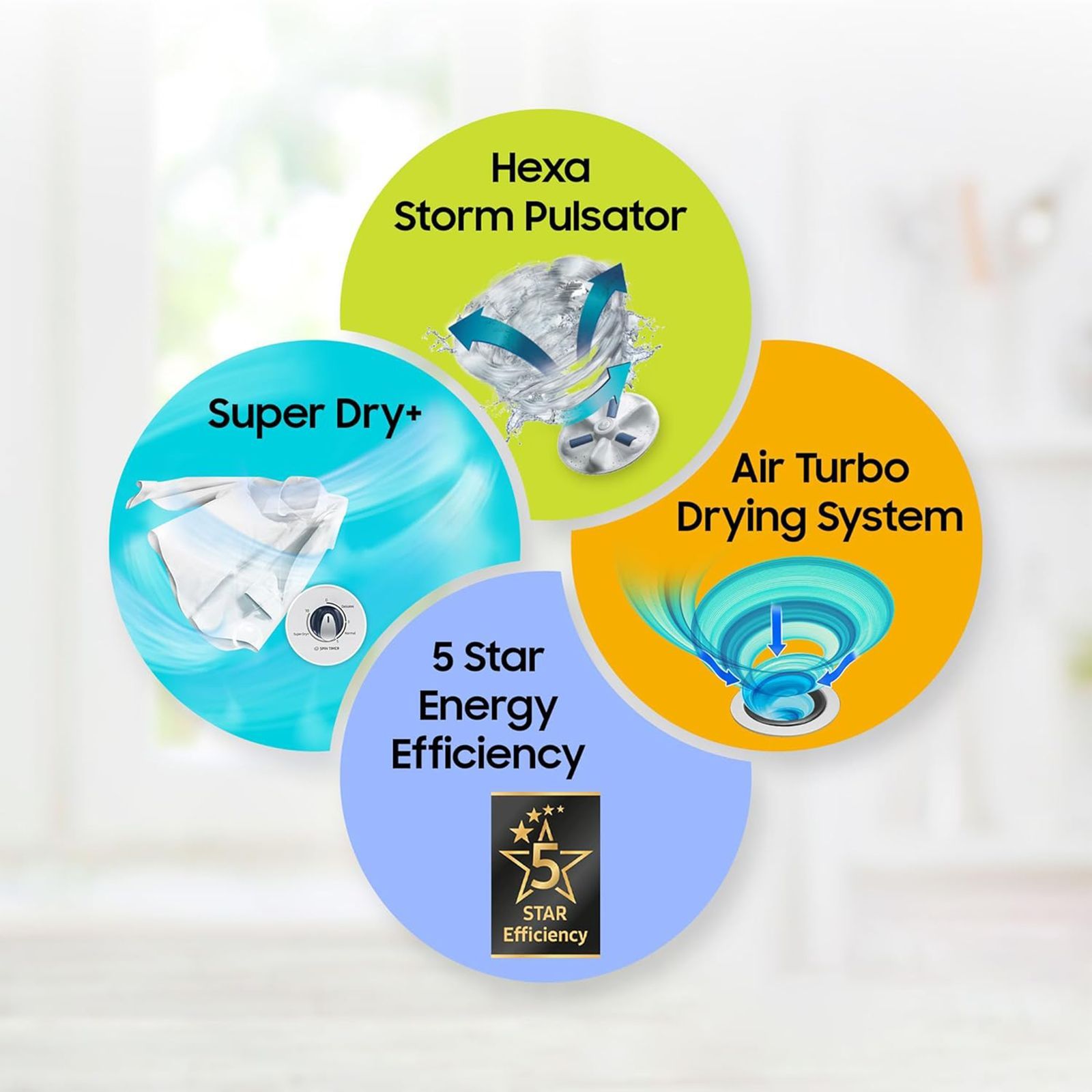 SAMSUNG 8 kg 5 Star Semi Automatic Washing Machine with Magic Filter (WT80C4200GG/TL, Dark Grey)_13