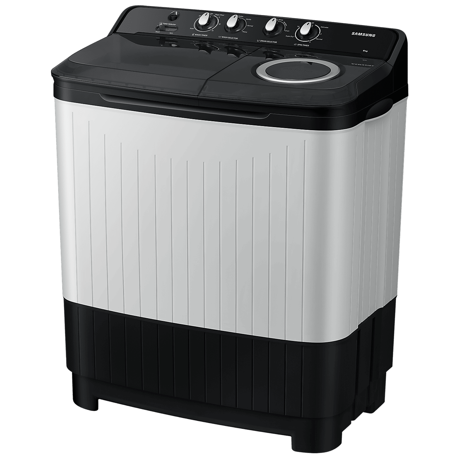 SAMSUNG 8 kg 5 Star Semi Automatic Washing Machine with Magic Filter (WT80C4200GG/TL, Dark Grey)_5