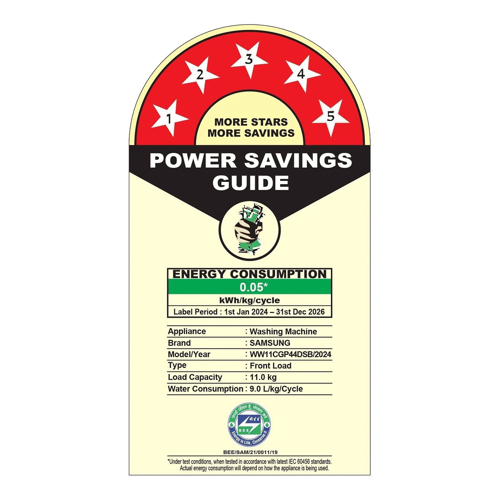 SAMSUNG 11 kg 5 Star Wi-Fi Inverter Fully Automatic Front Load Washing Machine (WW11CGP44DSBTL, Bubble Technology, Black Caviar)_11