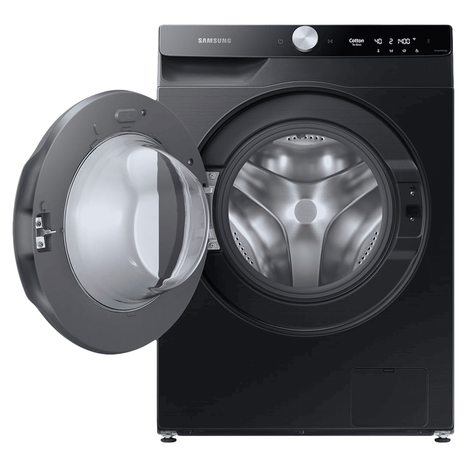 SAMSUNG 11 kg 5 Star Wi-Fi Inverter Fully Automatic Front Load Washing Machine (WW11CGP44DSBTL, Bubble Technology, Black Caviar)_6