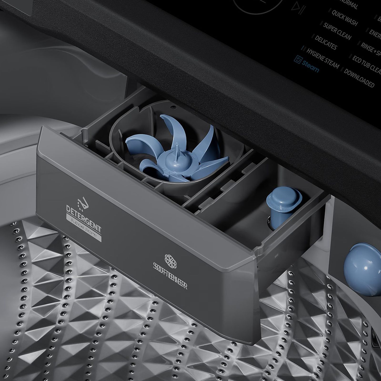 SAMSUNG 16 kg 5 Star Wi-Fi Inverter Fully Automatic Top Load Washing Machine (WA16CG6886BDTL, Eco Bubble, Versailles Gray)_4