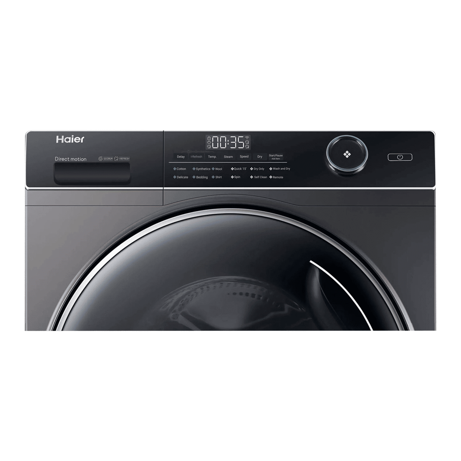 Haier 10.5 kg 5 Star Fully Automatic Front Load Washing Machine (HW105-B14959S8U1, Pillow Shape Drum, Dark Jade Silver)_2